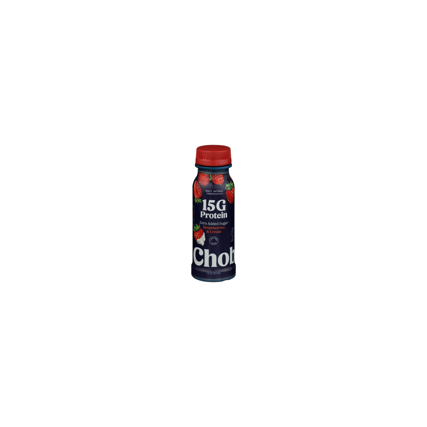 Chobani Strawberries & Cream Protein Lowfat Greek Yogurt Drink - 7 Fluid Ounce Image 1 of 4