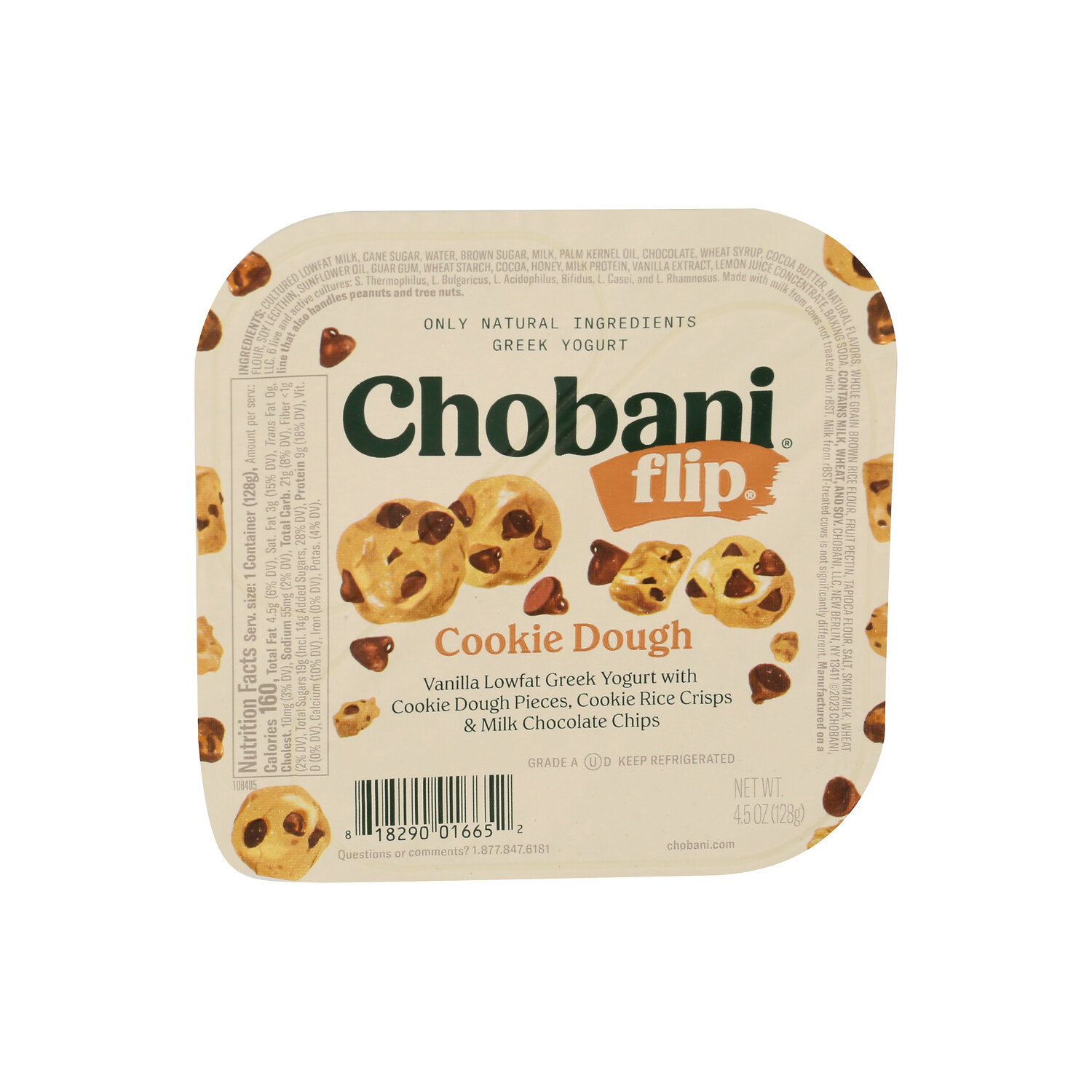 Chobani Flip Low Fat Cookie Dough Greek Yogurt - 4.5 Ounce Image 1 of 3