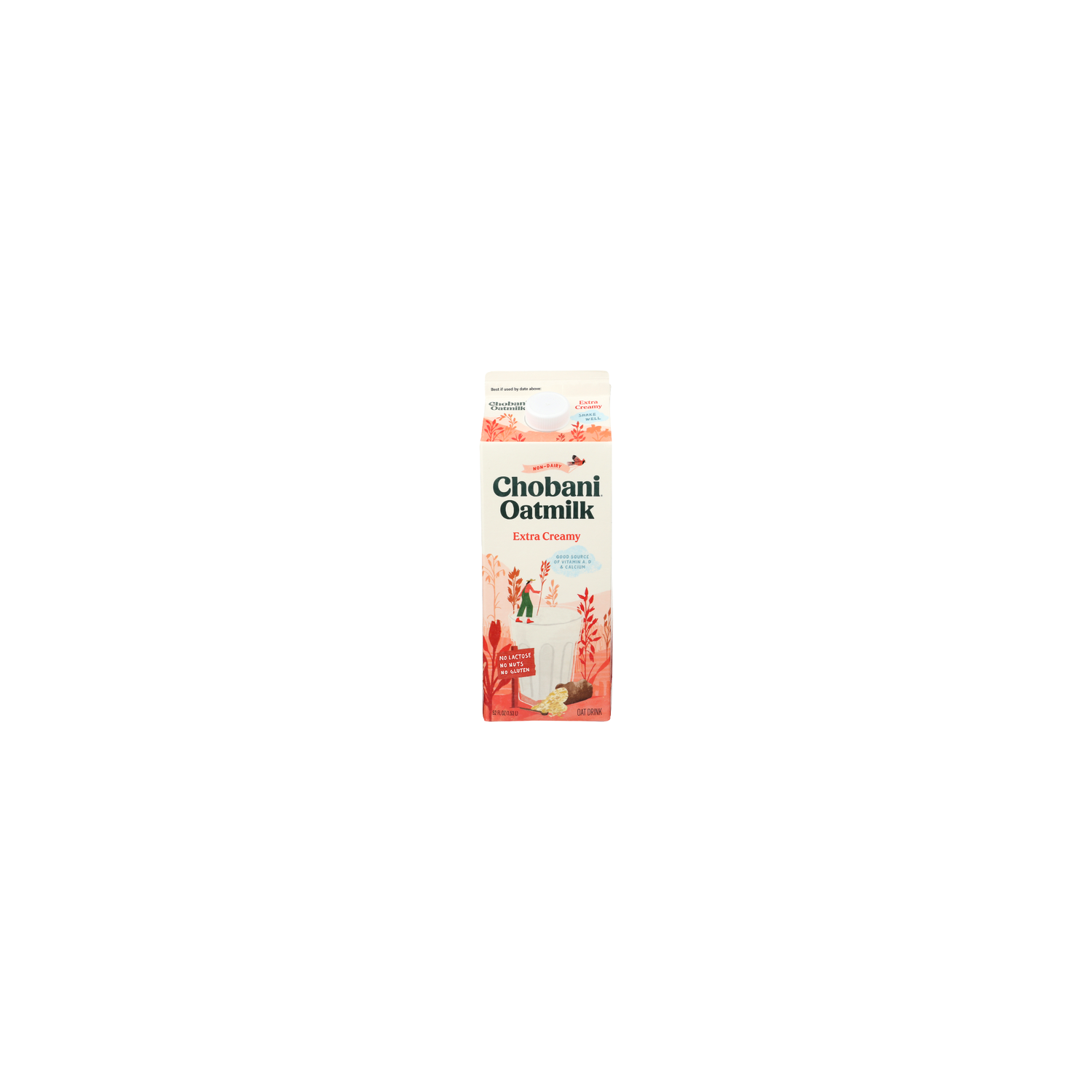 Chobani Plain Extra Creamy Oatmilk - 52 Fluid Ounce Image 1 of 4