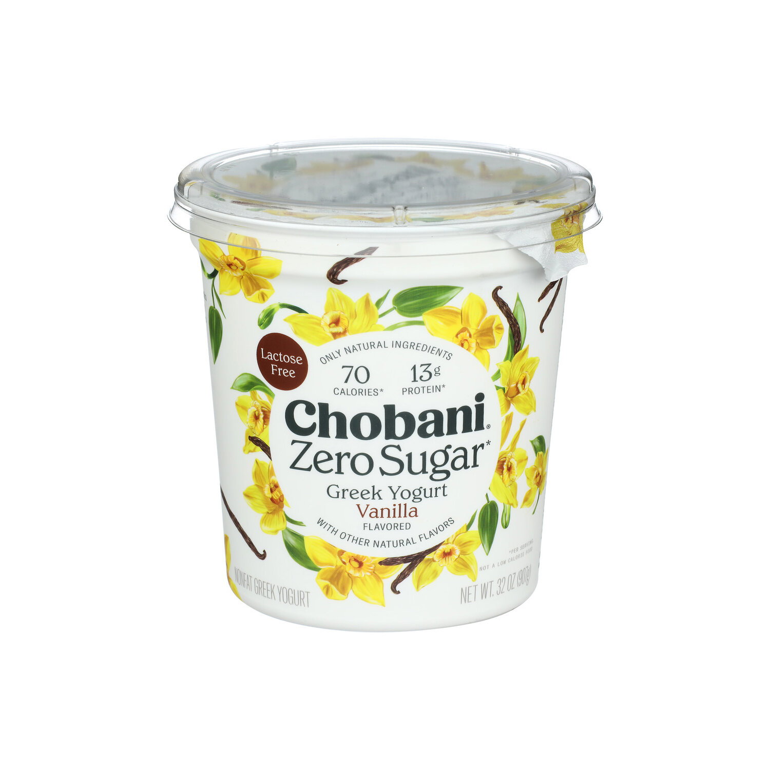 Yoguri出品 Chobani Vanilla Zero Sugar Yogurt - 32 Ounce - Brookshire's