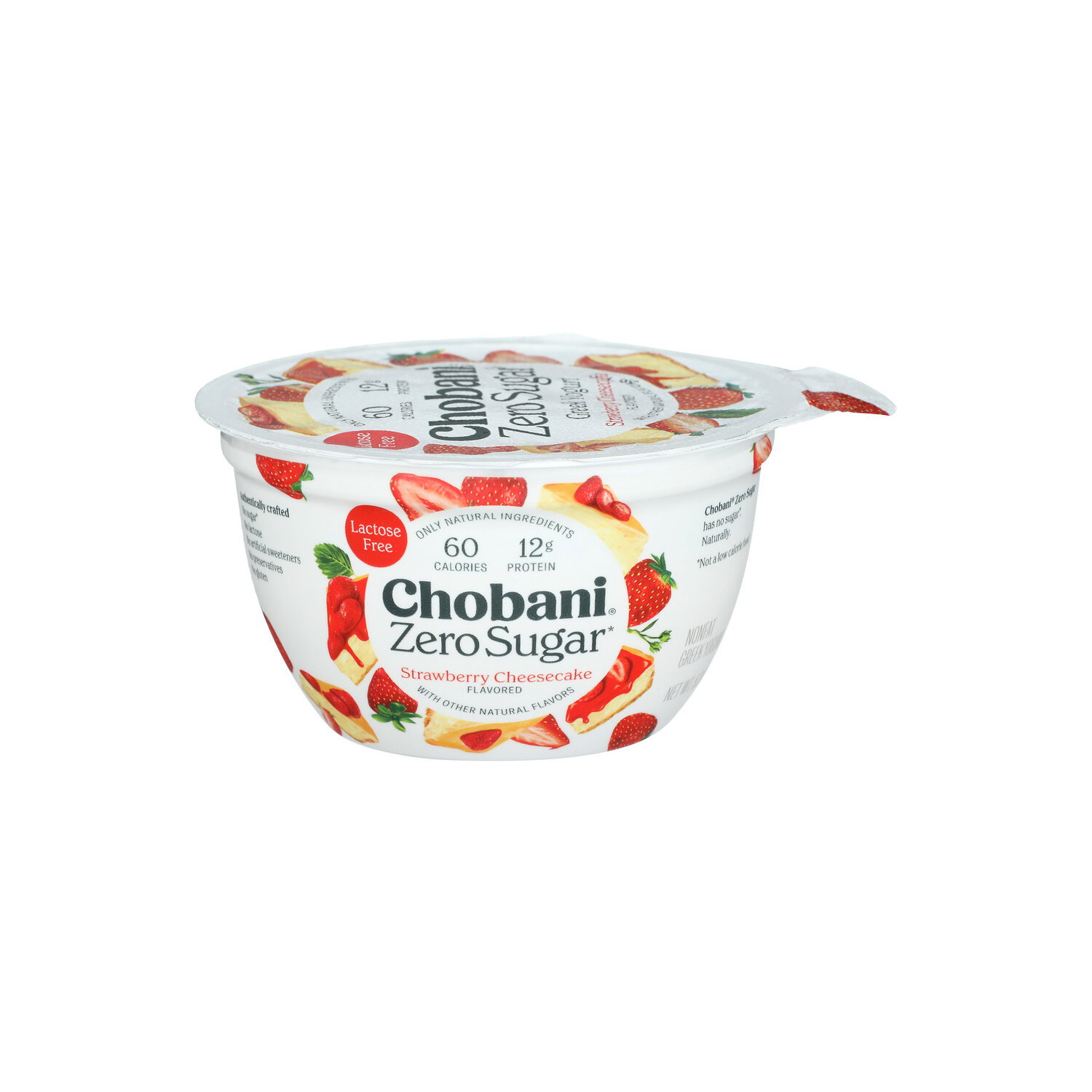 Chobani Strawberry Cheesecake With Zero Sugar - 5.3 Ounce - Super
