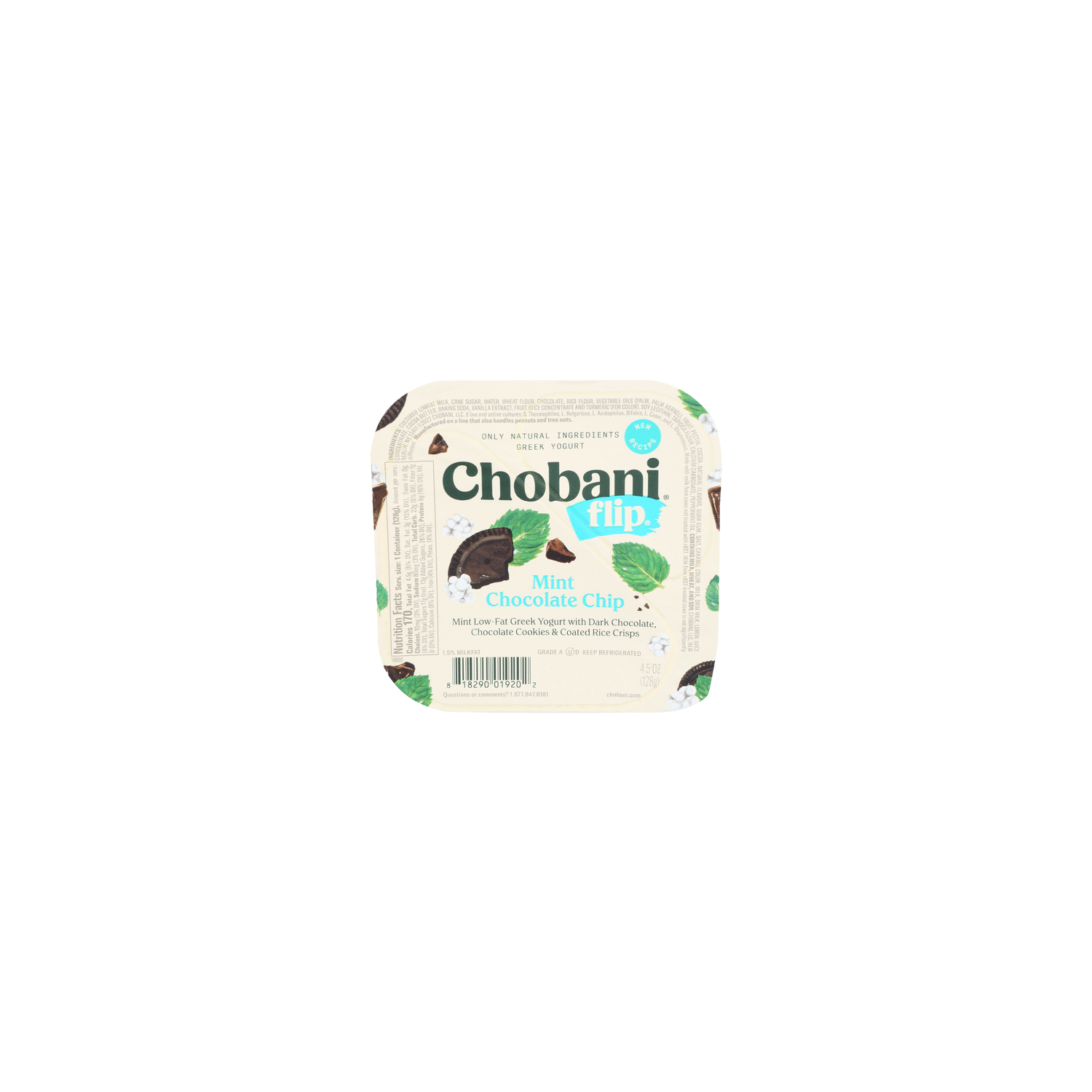 Chobani Mint Chocolate Chip Flip Low-Fat Greek Yogurt - 4.5 Ounce