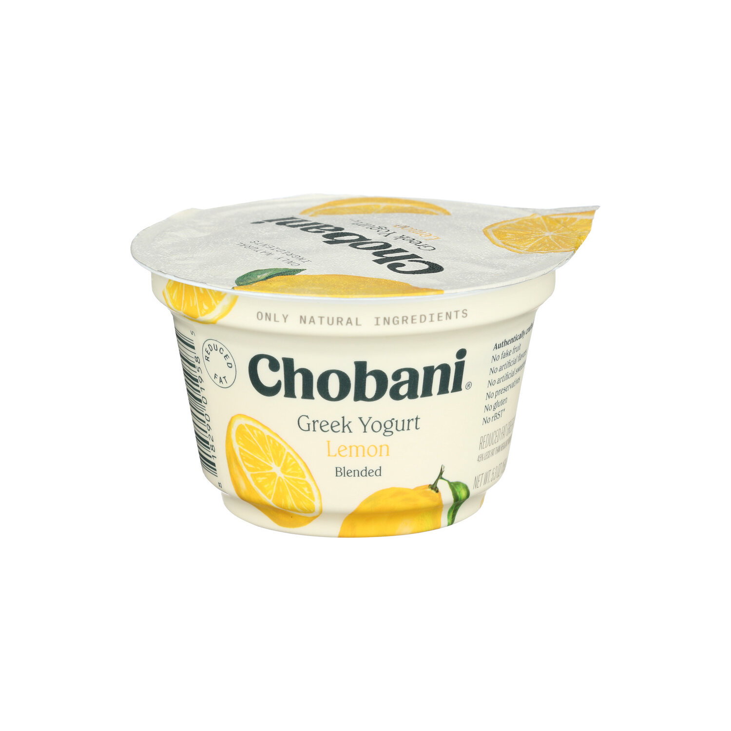 Chobani Lemon Reduced Fat Greek Yogurt Blended - 5.3 Ounce Image 1 of 4
