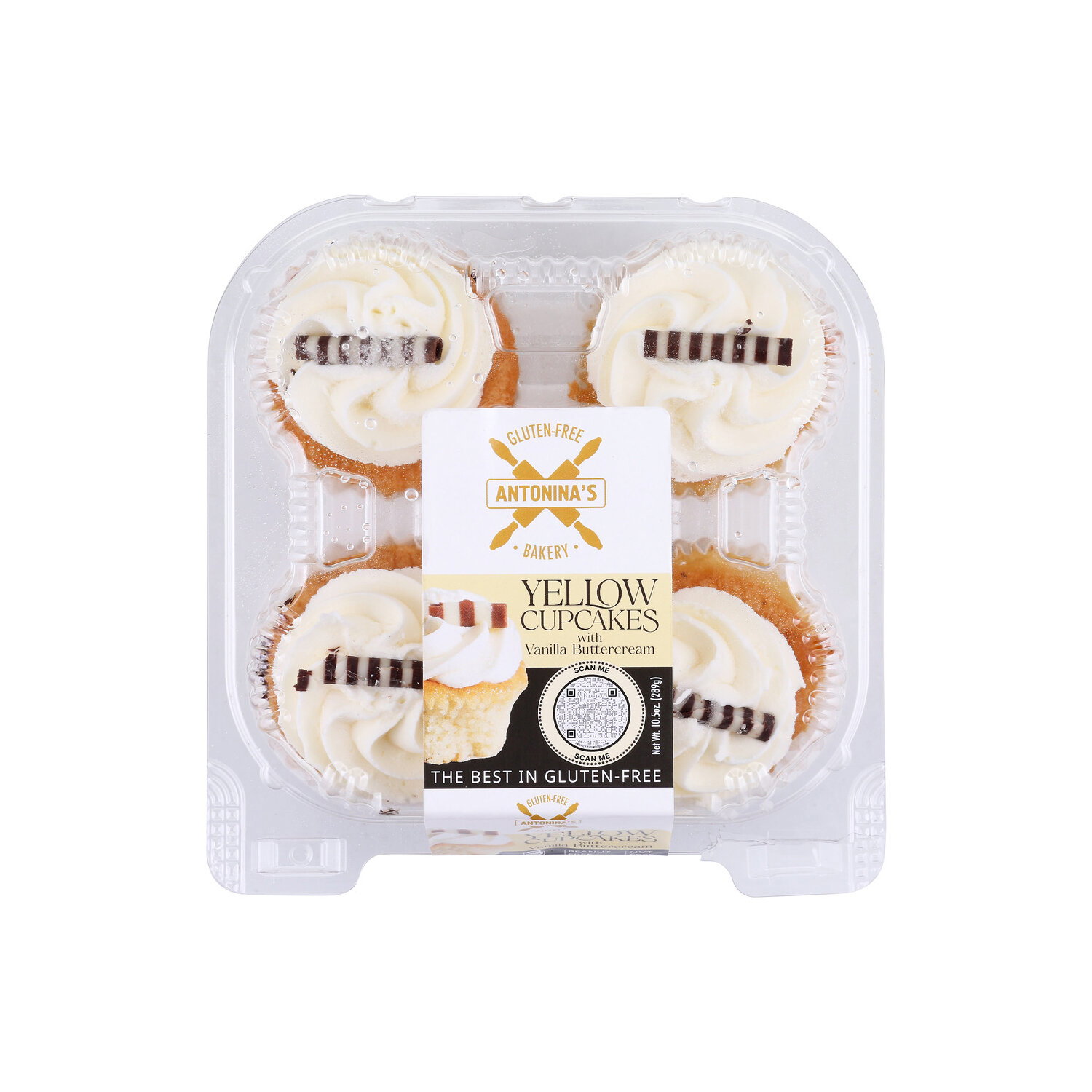 Antonina's Gluten-Free Bakery Antoninas Yellow Cupcake Gf - 10.5 Ounce Image 1 of 2