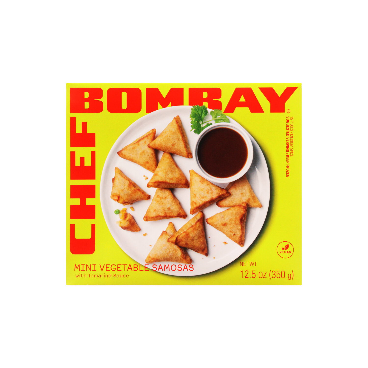 Chef Bombay Vegetable Samosas Mini - 0.833 Ounce - 15 Count Image 1 of 2