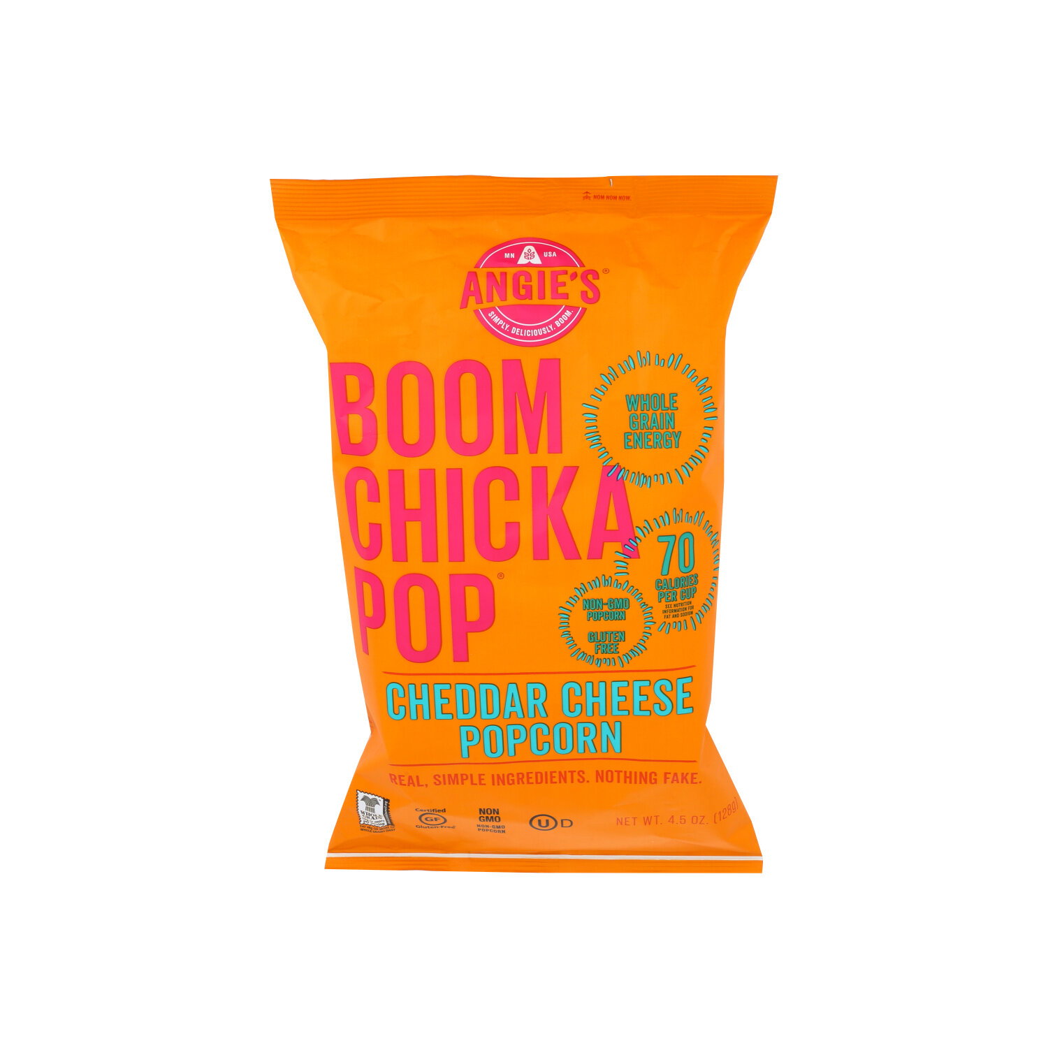 ANGIE's Boomchickapop Popcorn Cheddar Cheese - 4.5 Ounce Image 1 of 2