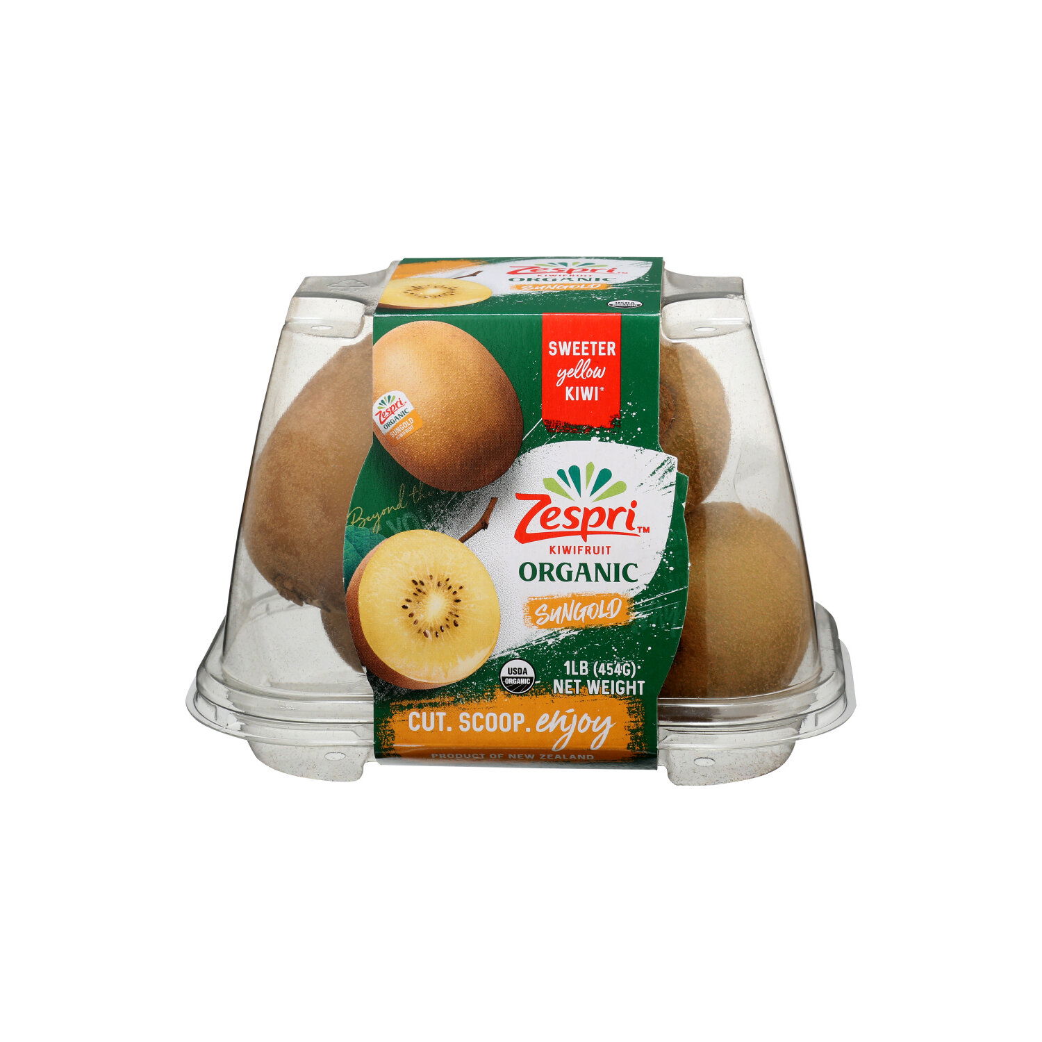 ZESPRI Sungold Kiwifruit Clamshell Organic - 1 Pound - Super