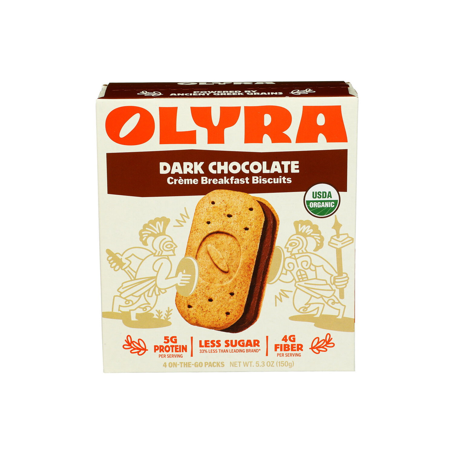 Olyra Dark Chocolate Creme Breakfast Biscuits - 1.32 Ounce - 4 Count Image 1 of 3