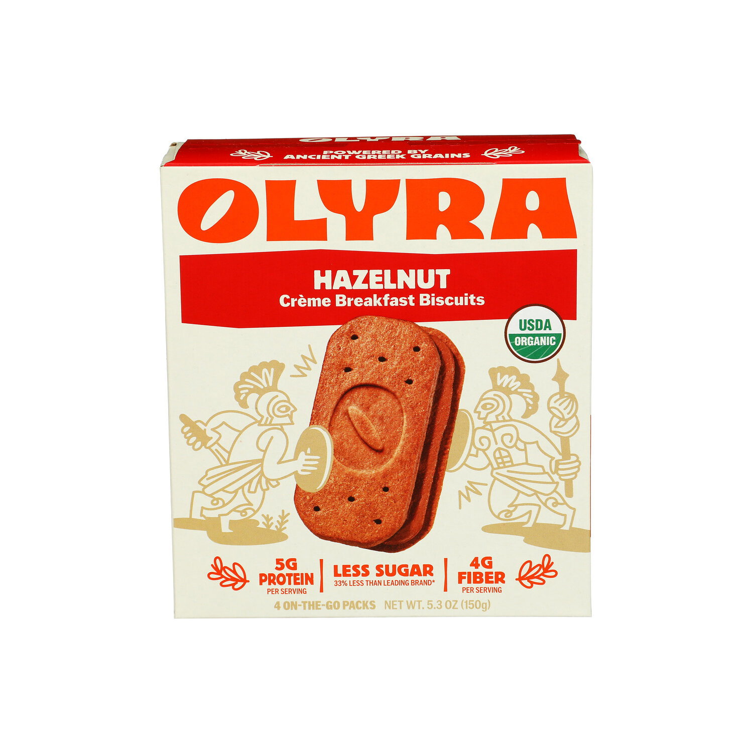 Olyra Hazelnut Creme Breakfast Biscuits - 1.32 Ounce - 4 Count