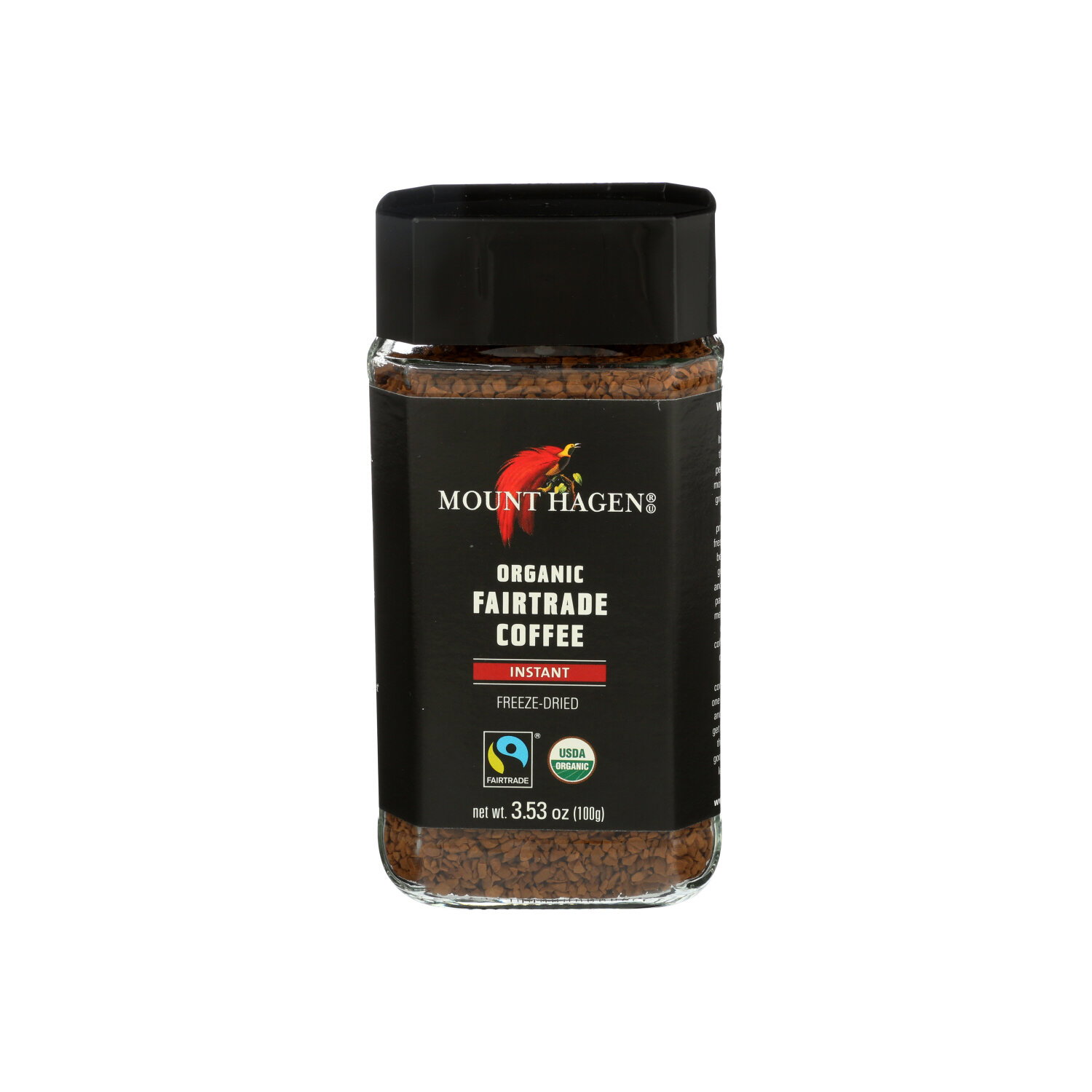 Mount Hagen Instant Organic Fairtrade Coffee - 3.53 Ounce Image 1 of 2