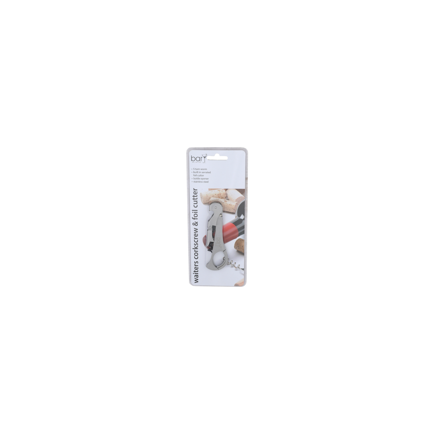 Bar Waiters Corkscrew & Foil Cutter - 1 Each Image 1 of 2