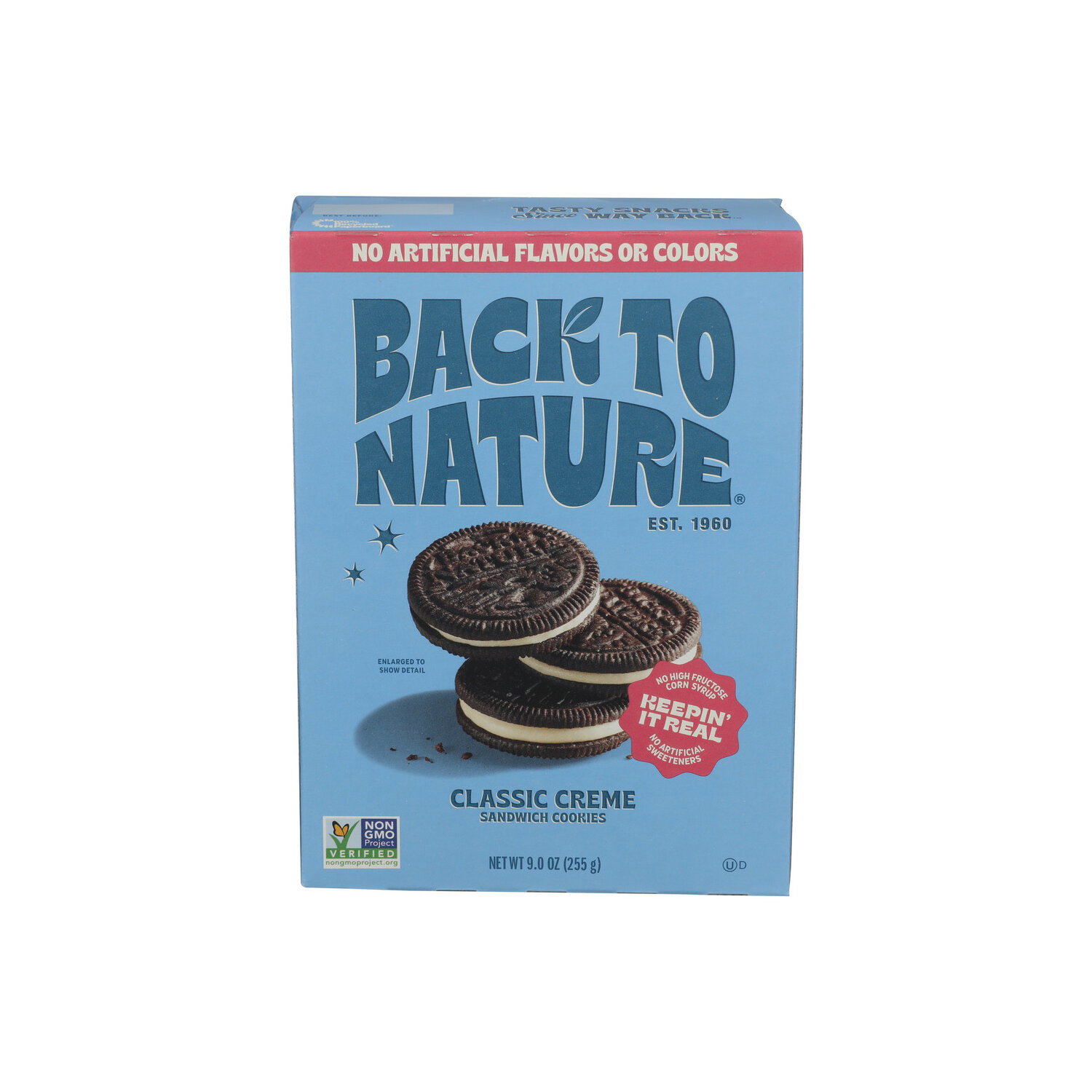 Back To Nature Classic Creme Sandwich Cookies - 9 Ounce Image 1 of 4