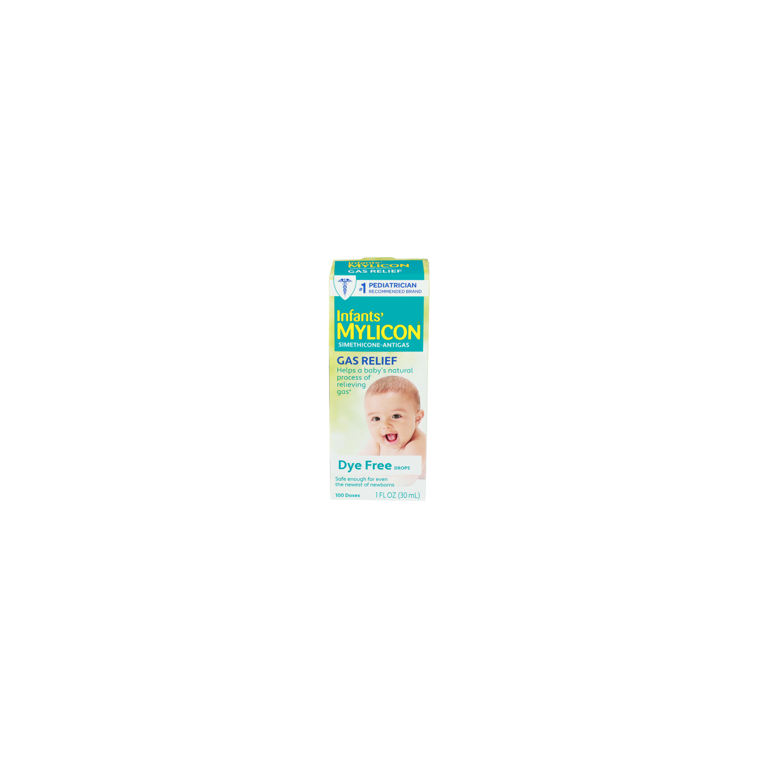INFANTS' Mylicon Simethicone-Antigas Dye Free Drops - 0.01 Fluid Ounce - 100 Count Image 1 of 4