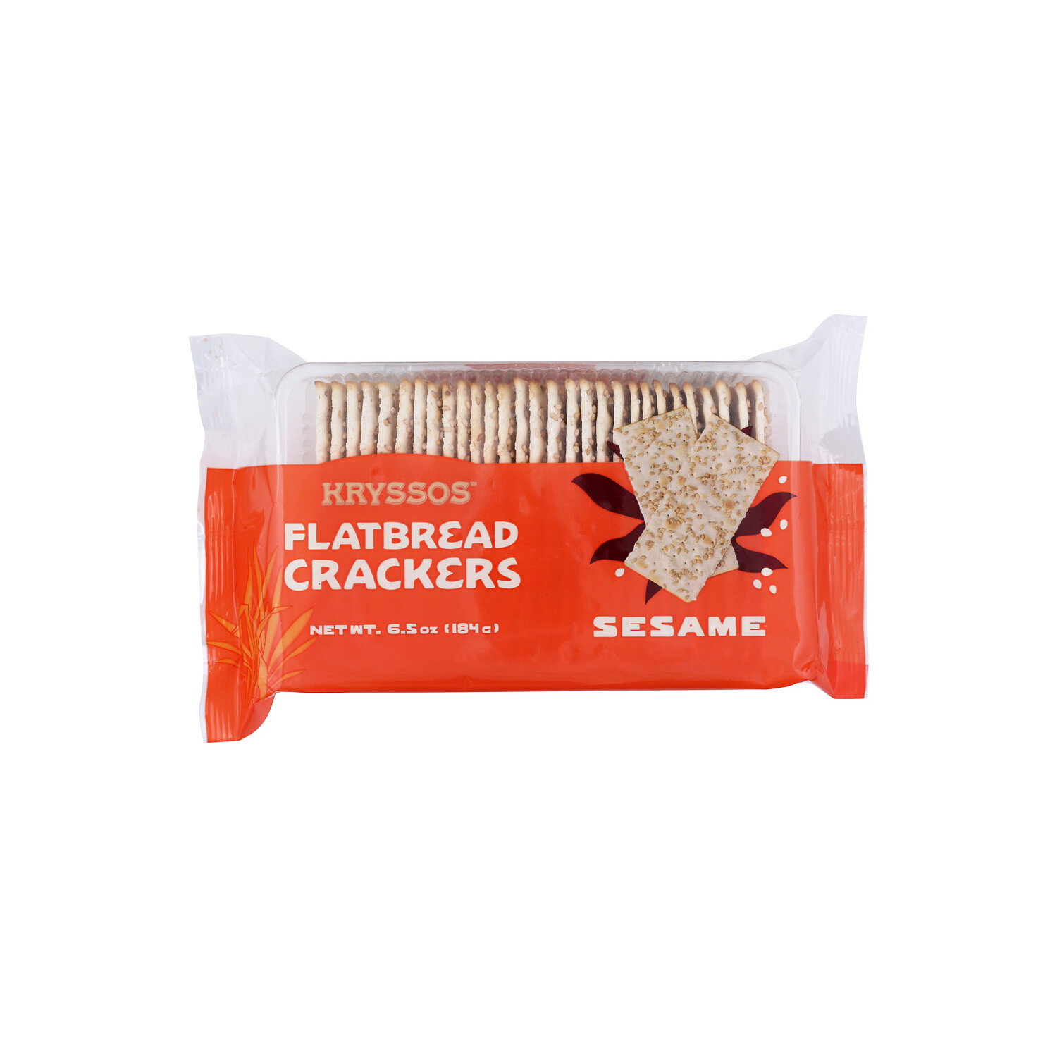 Kryssos Flatbread Crackers , Sesame - 6.5 Ounce Image 1 of 4