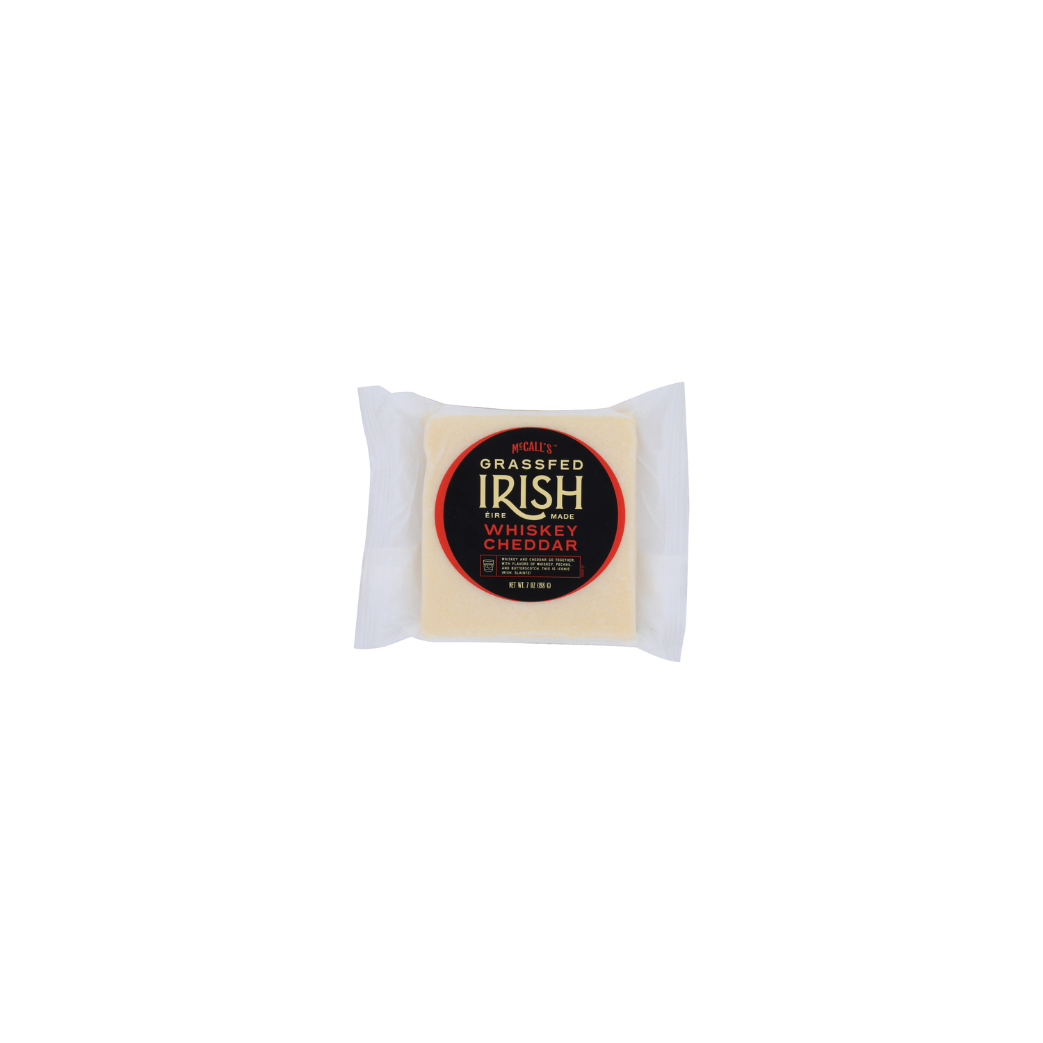 MCCALL's Grassfed Irish Whiskey Mccall's Cheddar - 7 Ounce Image 1 of 4