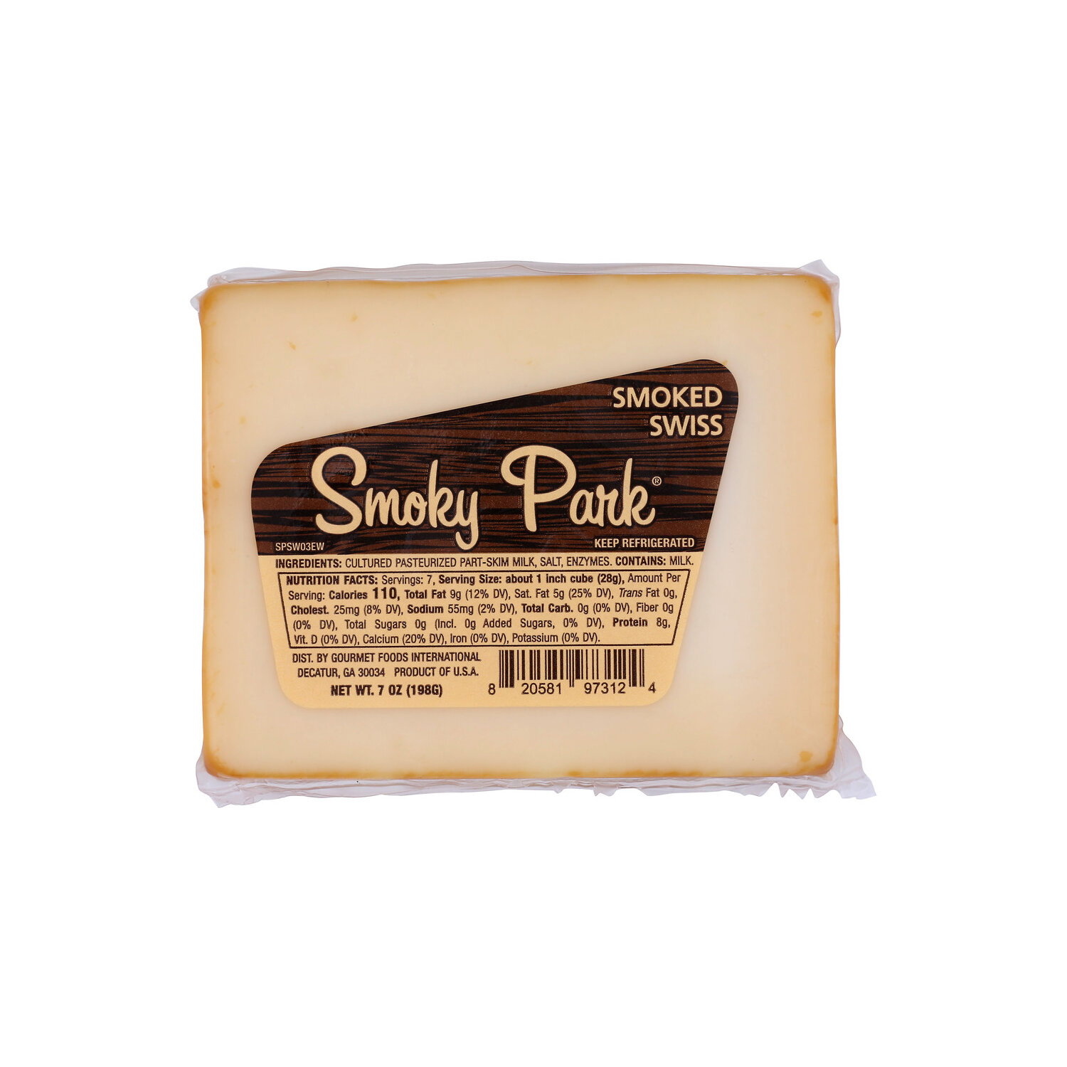 Smoky Park Cheese , Smoked Swiss - 7 Ounce Image 1 of 4
