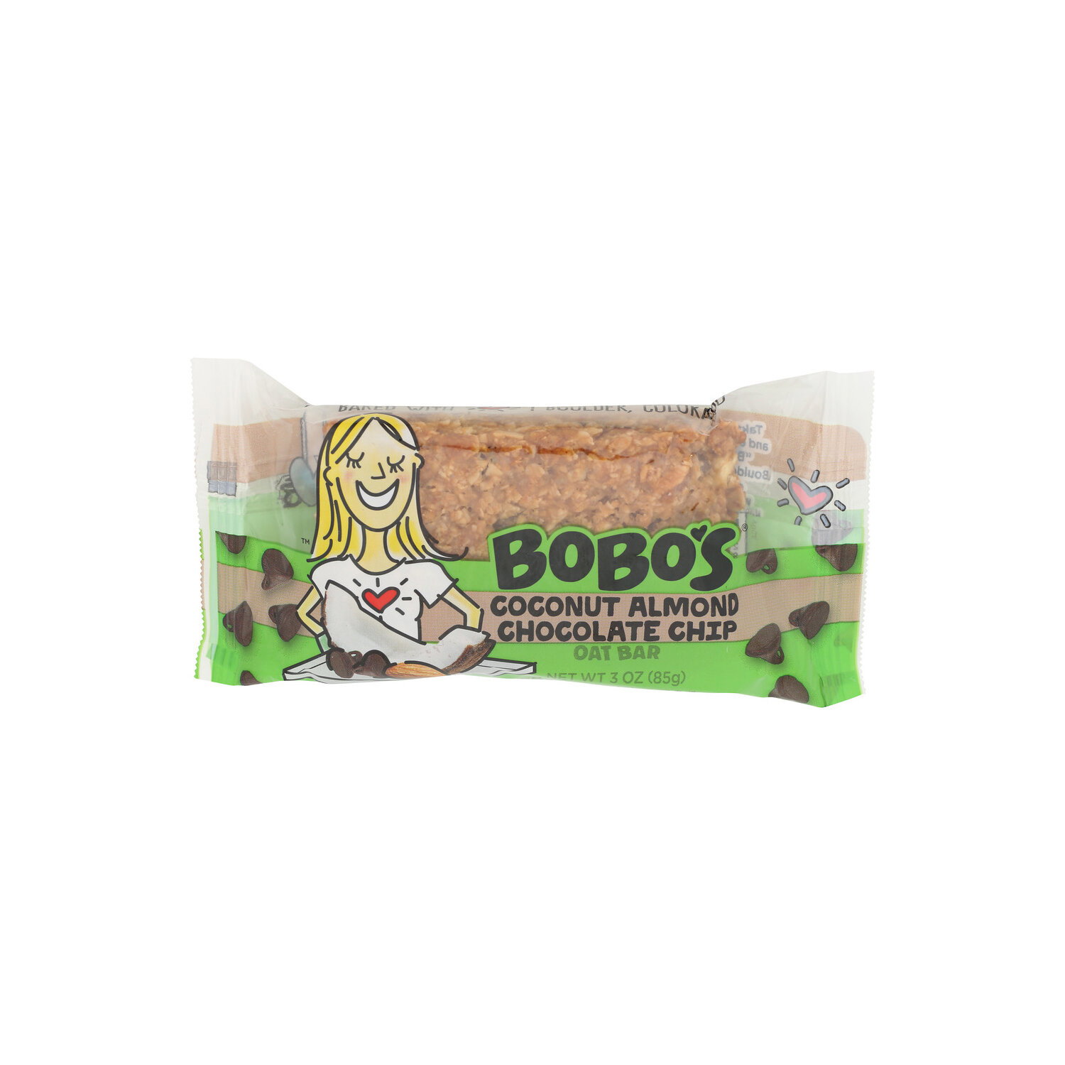BOBO's Coconut Almond Chocolate Chip Single Unit Tray Oat Bar - 3 Ounce Image 1 of 4