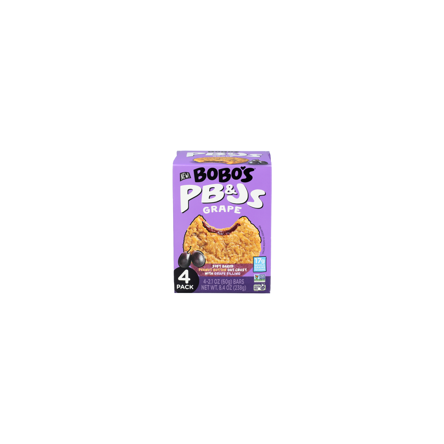 BOBO's Grape Pb&js Jam, Pack Of 4 - 2.1 Ounce - 4 Count Image 1 of 4