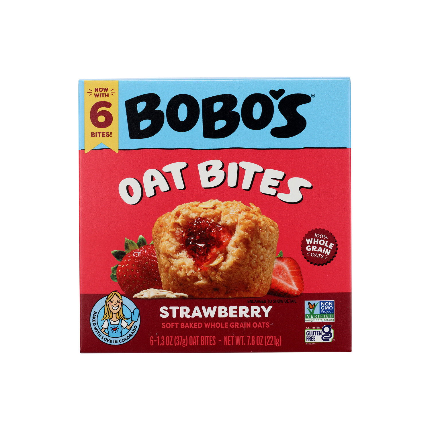 BOBO's Bites Strawberry - 1.3 Ounce - 6 Count Image 1 of 3