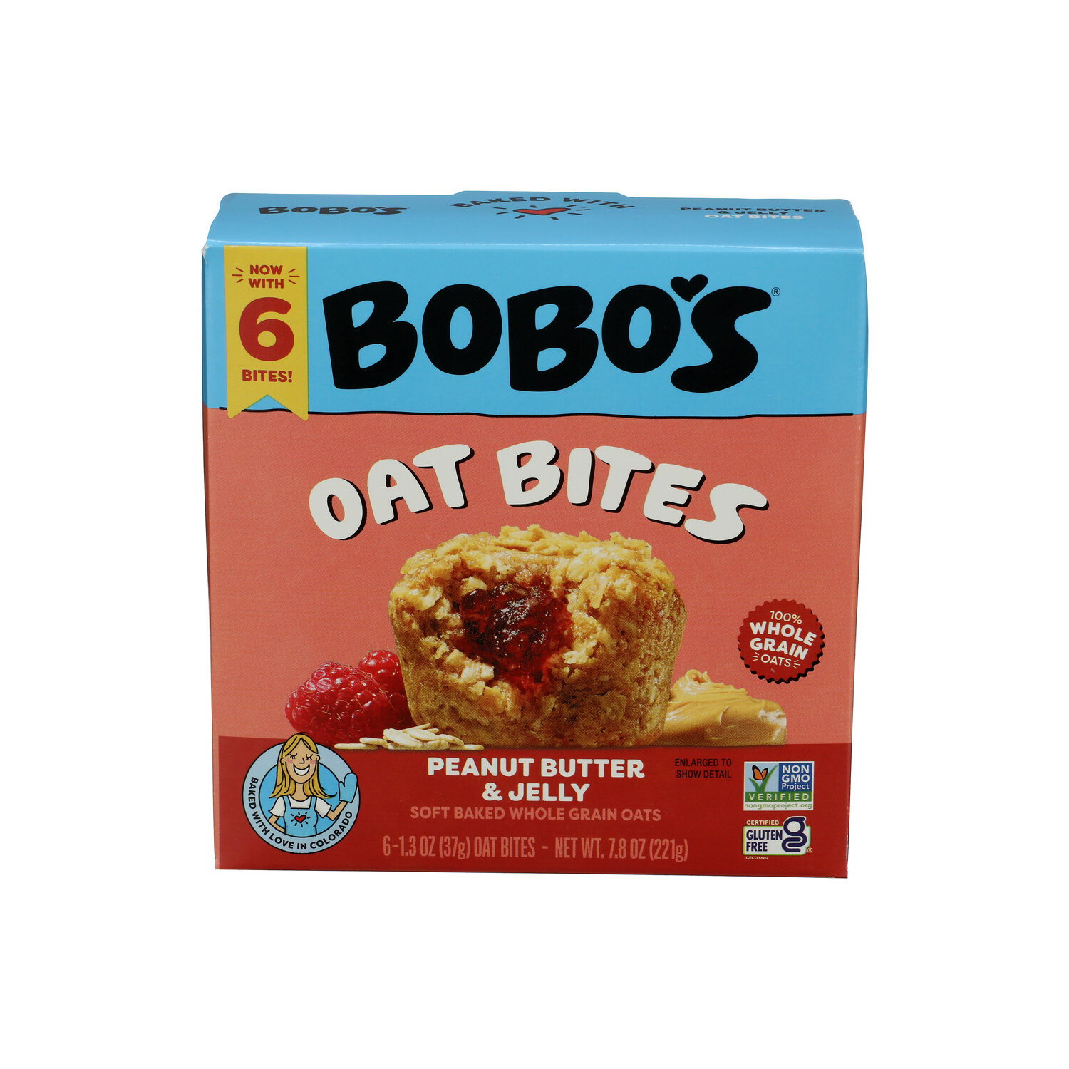 BOBO's Bites Peanut Butter & Jelly - 1.3 Ounce - 6 Count Image 1 of 3