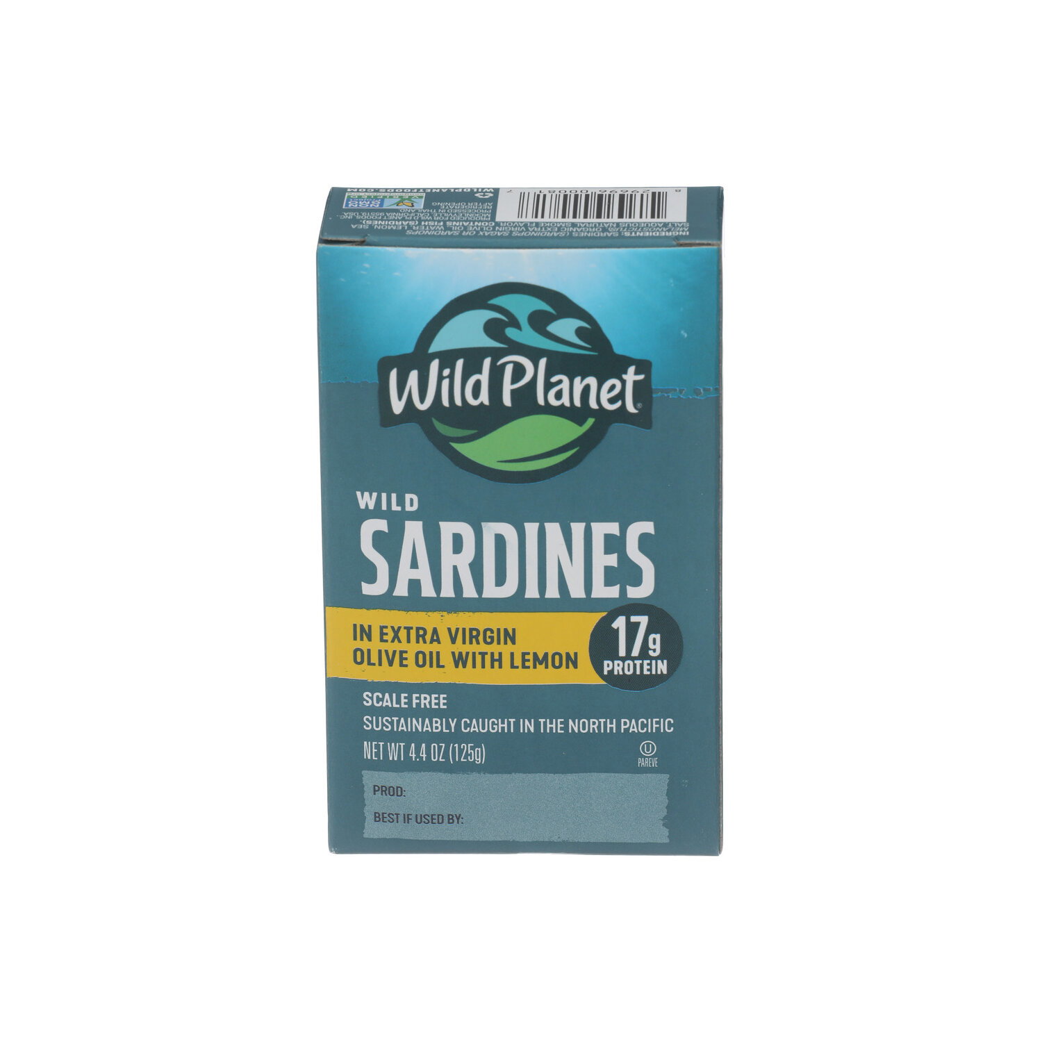 Wild Planet Wild Sardines In Extra Virgin Olive Oil With Lemon - 4.4 Ounce Image 1 of 4