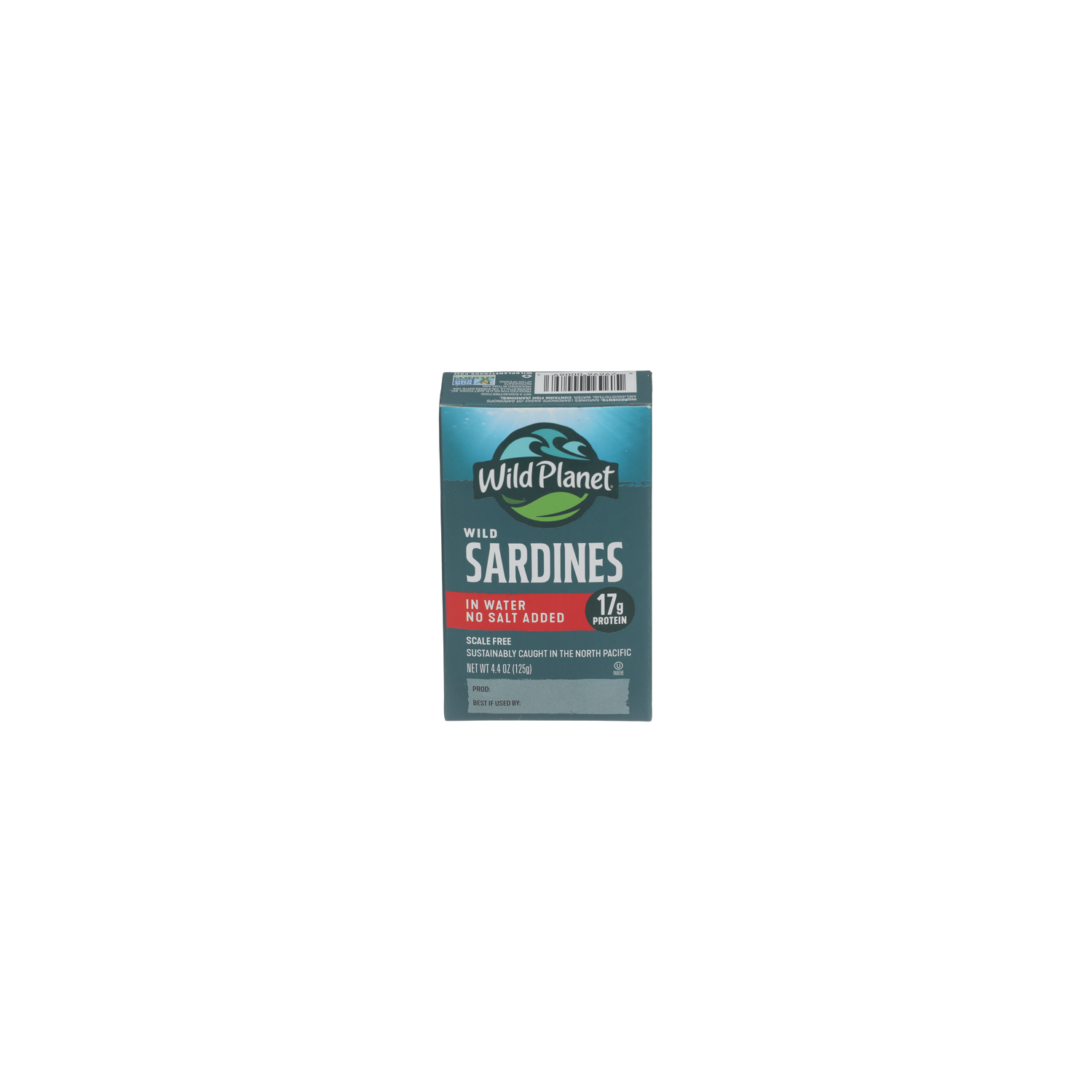 Wild Planet No Salt Added Wild Sardines in Water - 4.4 Ounce Image 1 of 4