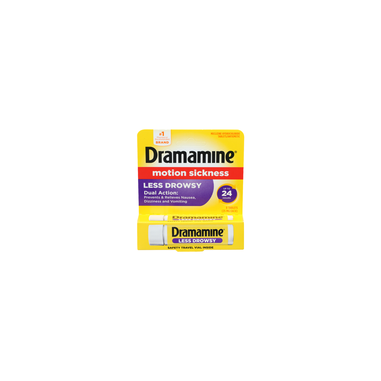 Dramamine Less Drowsy Motion Sickness Tablets - 8 Count Image 1 of 2
