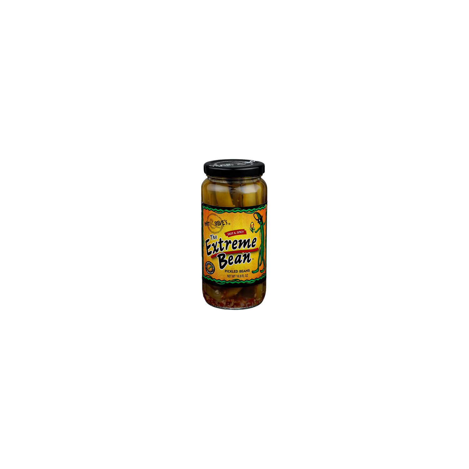 Matt & Steve's Hot & Spicy Pickled Beans The Extreme Bean - 16.9 Fluid Ounce Image 1 of 4