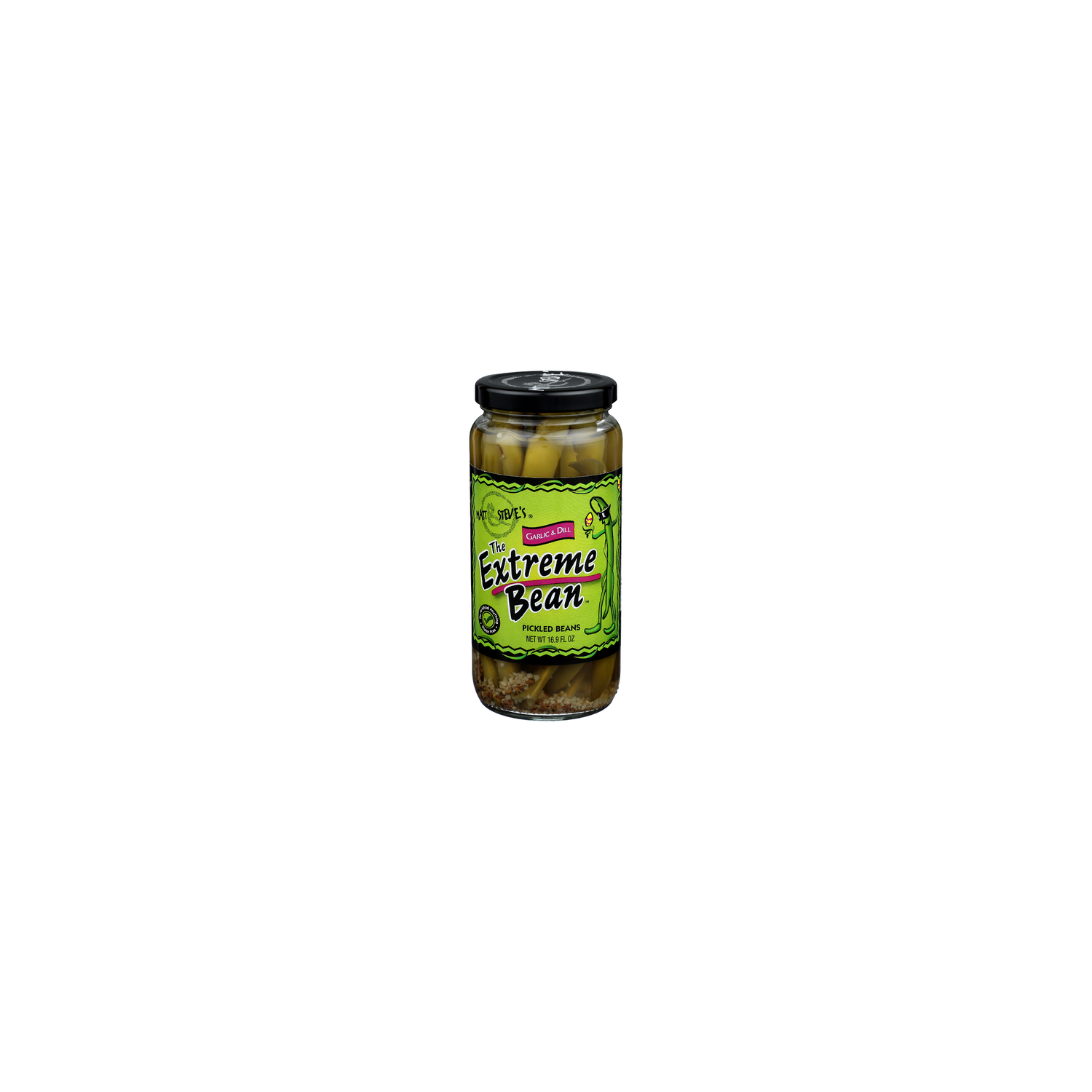 Matt & Steve's Garlic & Dill Pickled Beans The Extreme Bean - 16.9 Fluid Ounce Image 1 of 4