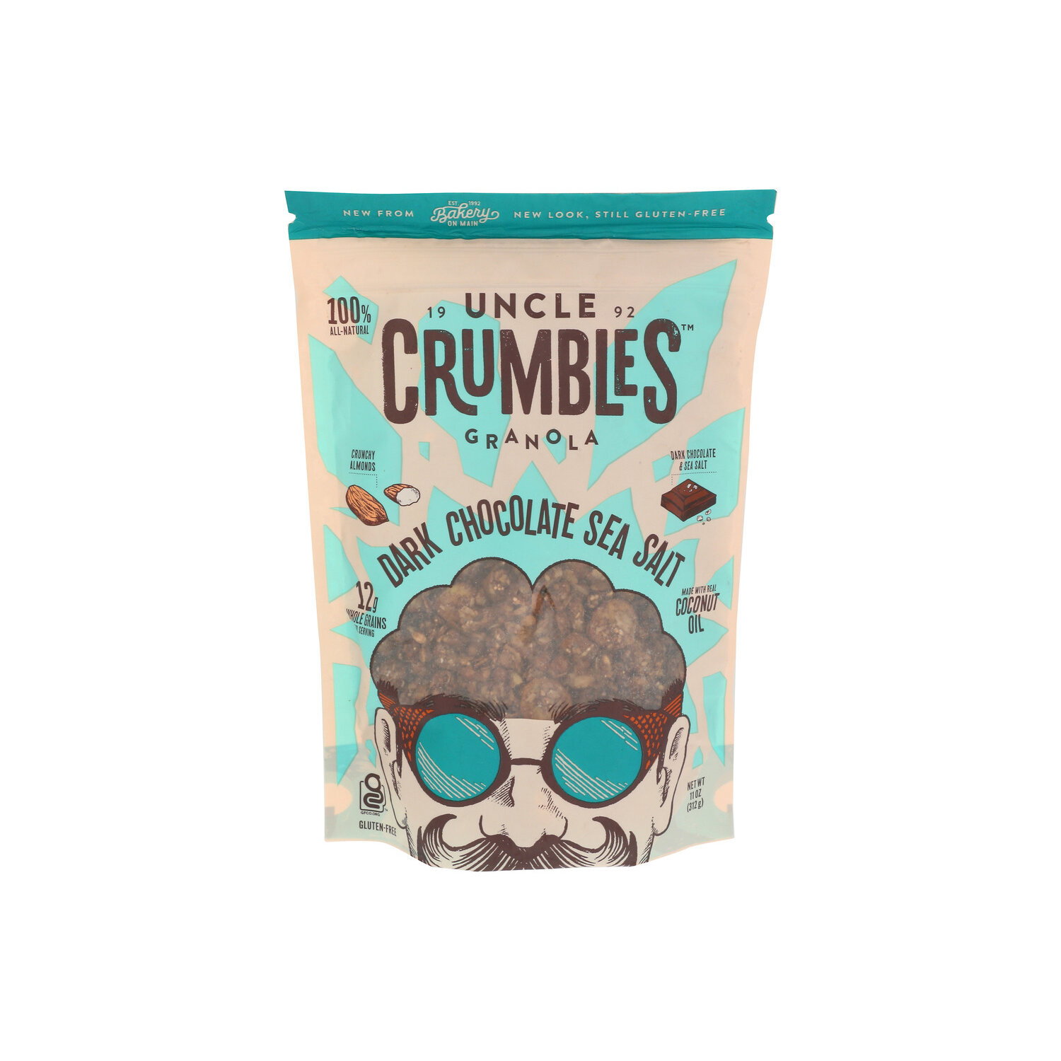 Uncle Crumbles Dark Chocolate Sea Salt Granola - 11 Ounce Image 1 of 4