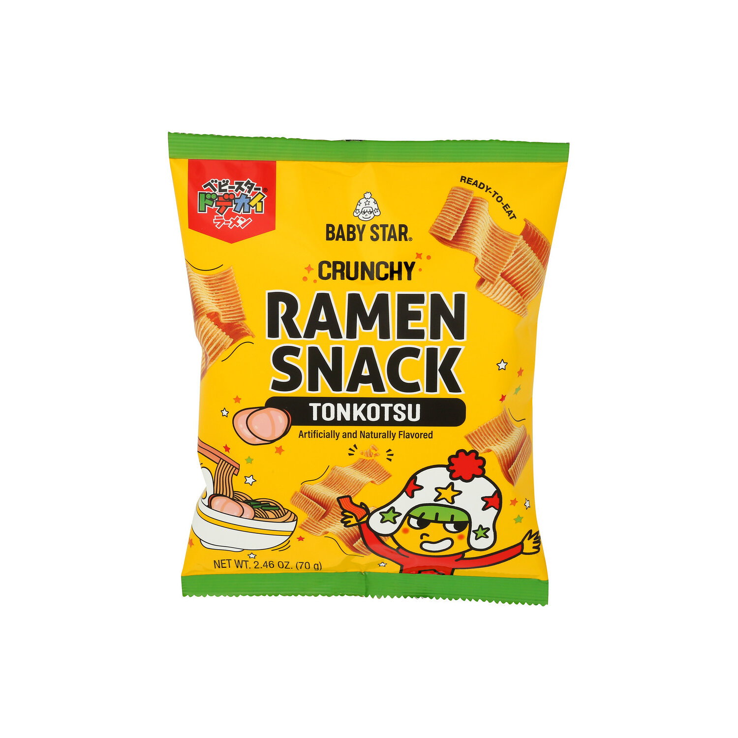 Baby Star Crunchy Tonkotsu Flavor Ramen Snack - 2.46 Ounce Image 1 of 4