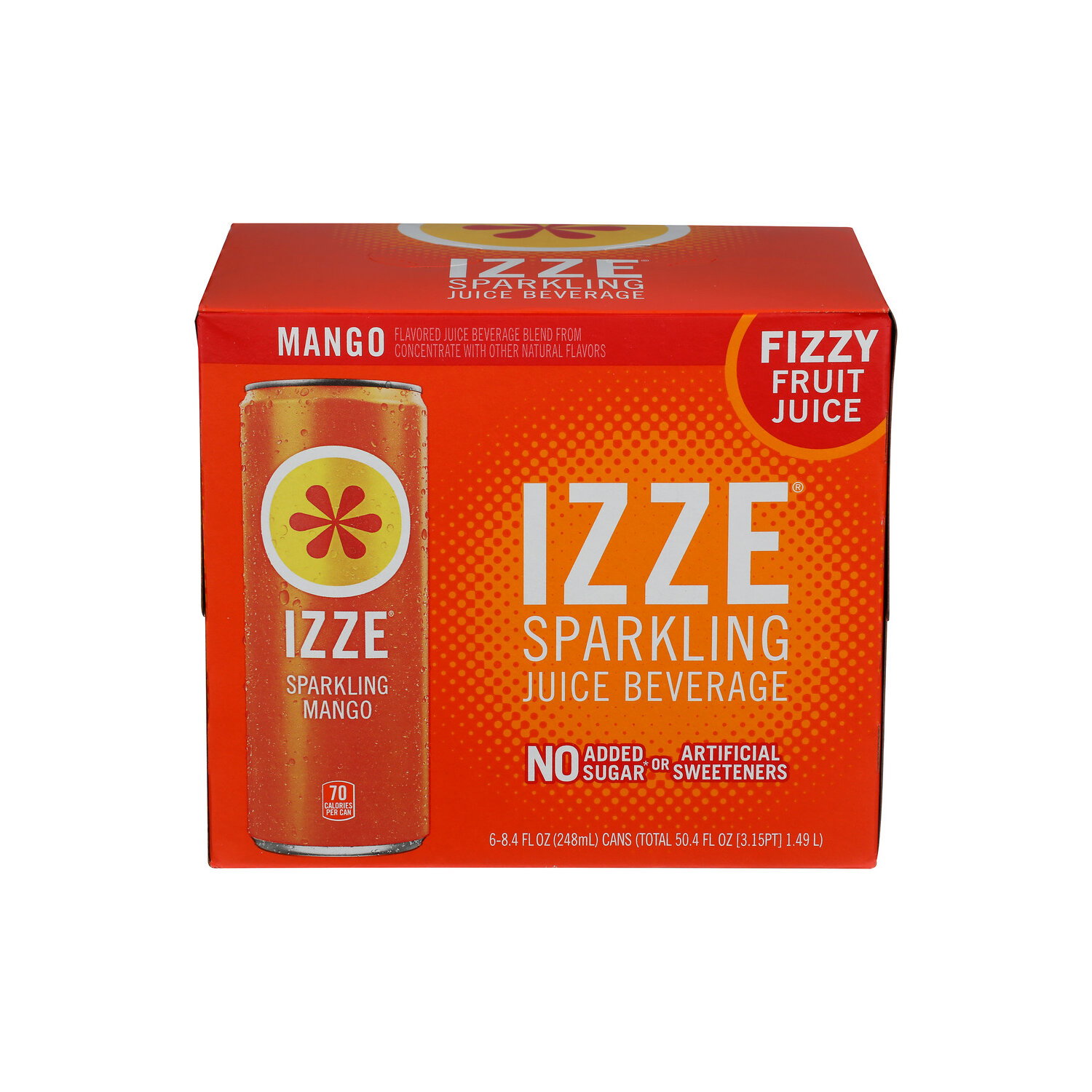 Izze Mango - 8.4 Fluid Ounce - 6 Count - FRESH by Brookshire's