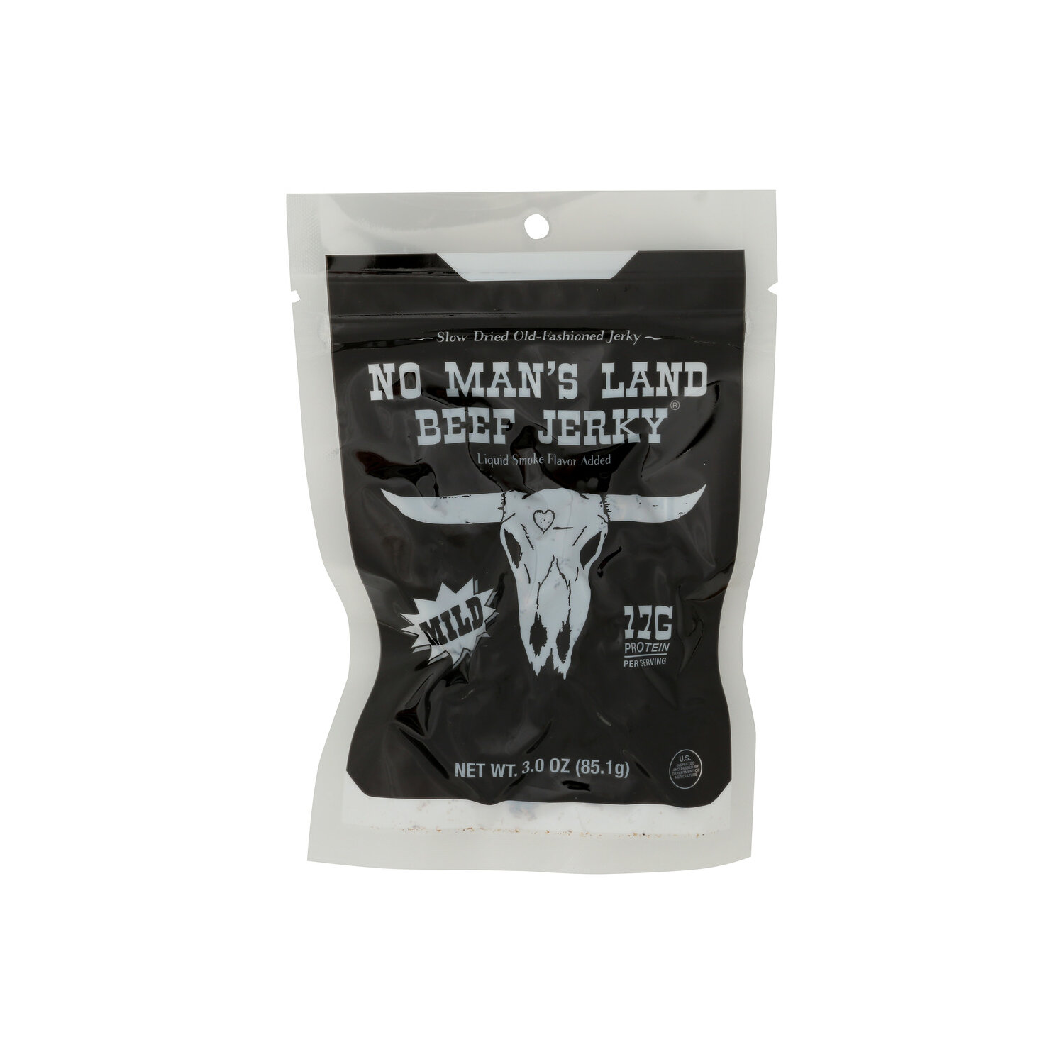 No MAN's Land Beef Jerky Meat Snacks - 3 Ounce Image 1 of 4