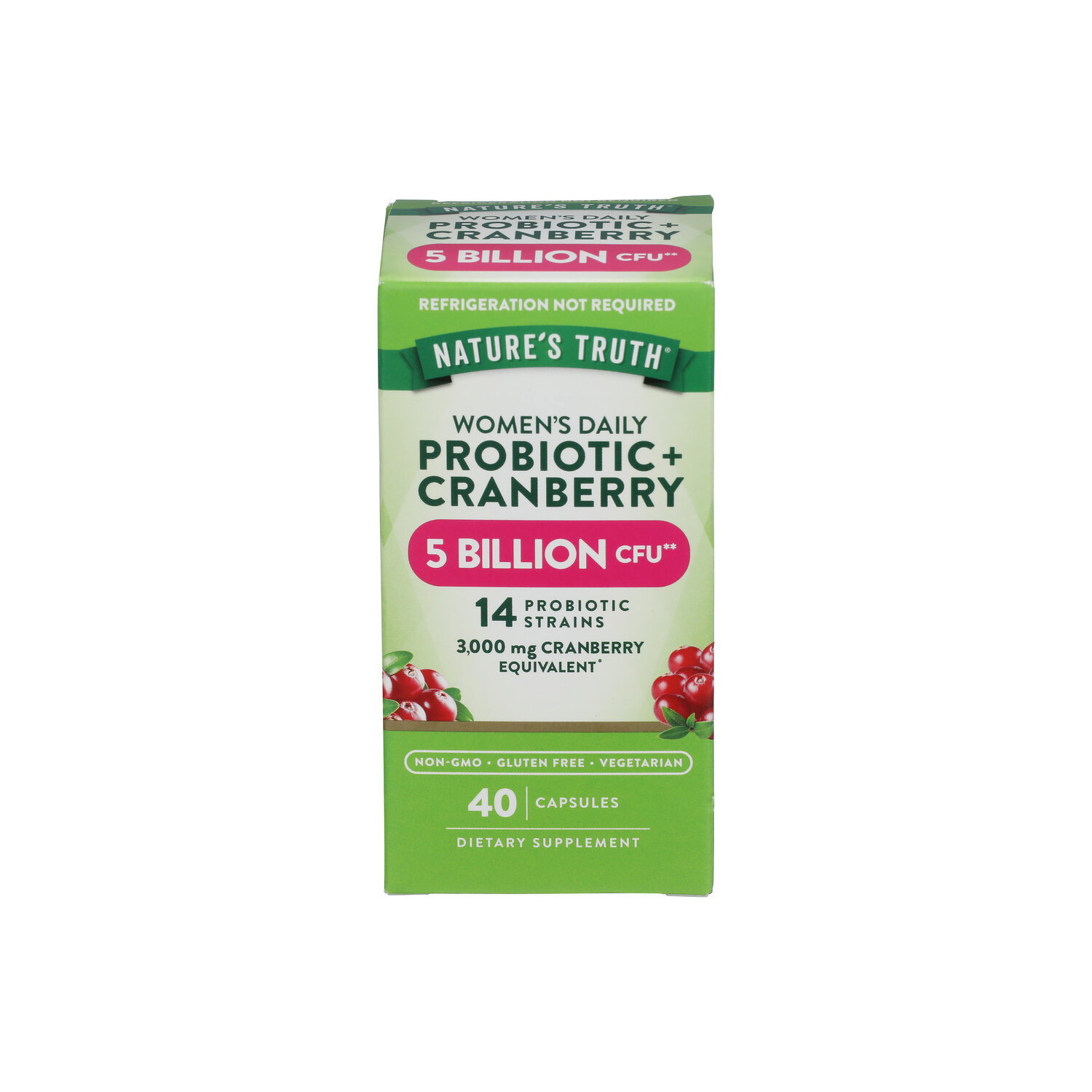 NATURE's Truth Vitamins Women's Probiotic + Cranberry - 40 Count Image 1 of 2