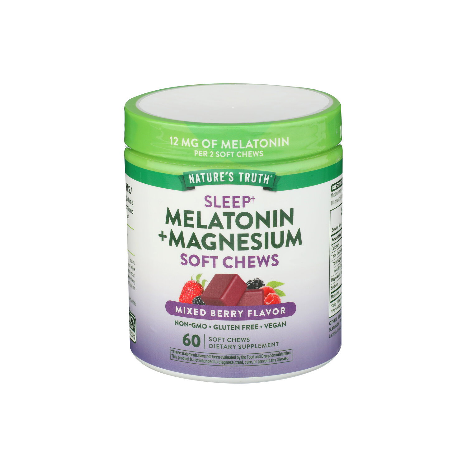 NATURE's Truth Soft Chews Melatonin + Magnesium - 60 Count Image 1 of 2