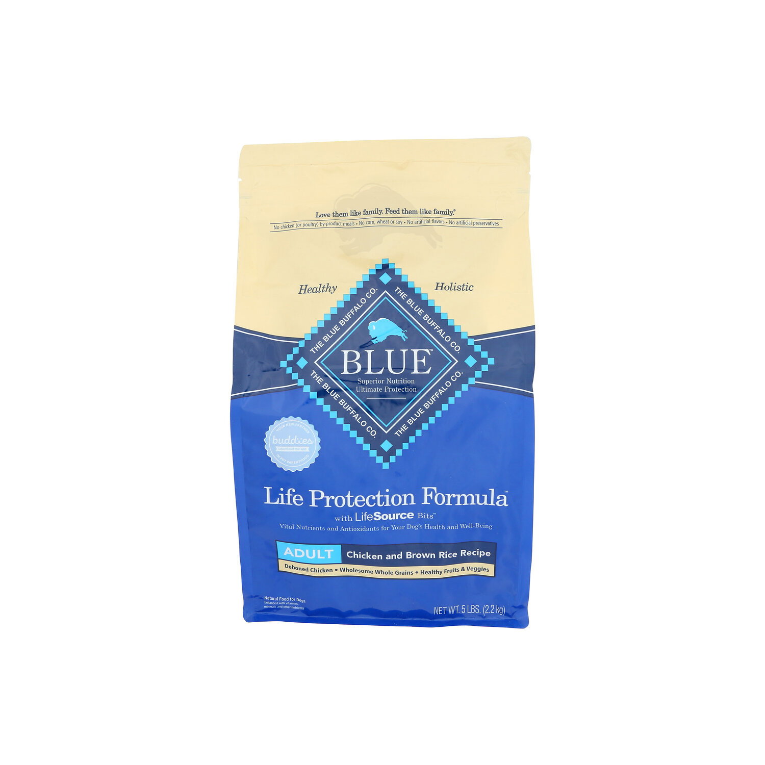 The Blue Buffalo Co. Chicken And Brown Rice Recipe Adult Natural Food For Dogs - 5 Pound Image 1 of 4