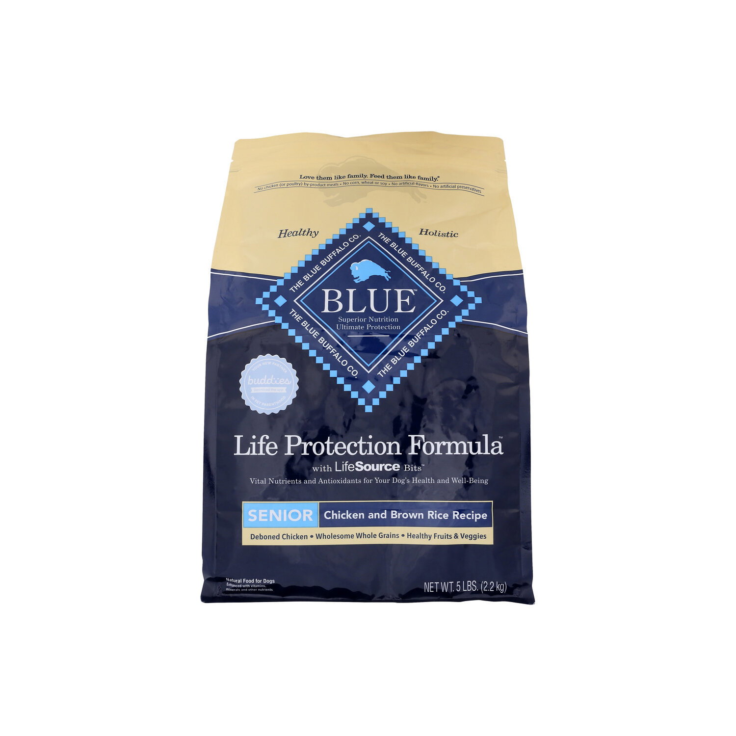 Blue Buffalo Life Protection Formula Chicken & Brown Rice Large Breed Senior Dry Dog Food - 5 Pound Image 1 of 2