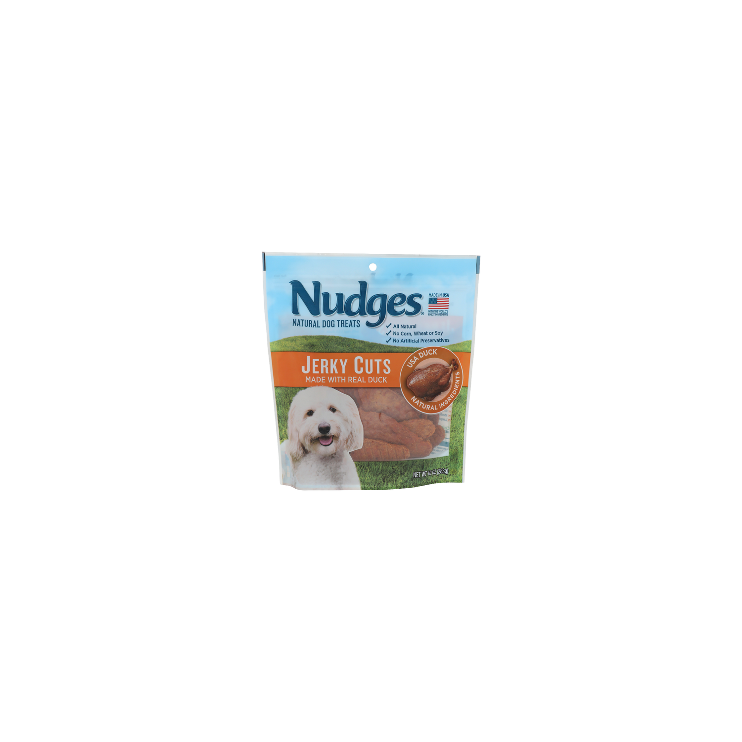 Nudges Made With Real Duck Jerky Cuts Natural Dog Treats - 10 Ounce Image 1 of 4