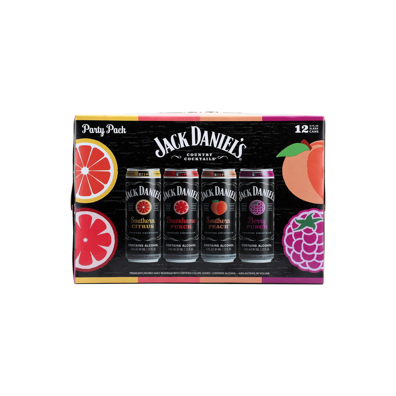 Jack Daniel's Country Cocktails, Assorted, Party Pack - 12 Fluid Ounce - 12 Count Image 1 of 2