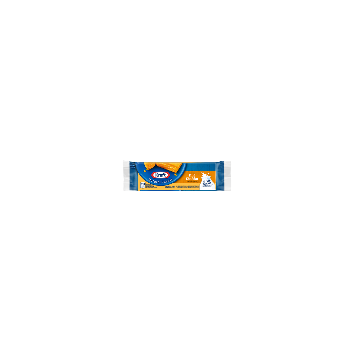 Kraft Mild Cheddar Natural Cheese Block Vacuum Packed - 8 Ounce Image 1 of 2