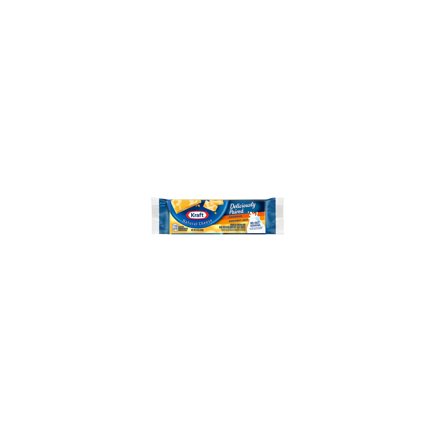 Kraft Cheddar & Monterey Jack Marbled Cheese Block - 8 Ounce Image 1 of 2