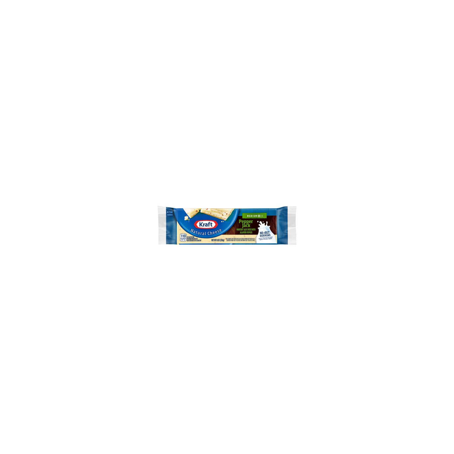Kraft Pepper Jack Natural Cheese Block Vacuum Packed - 8 Ounce Image 1 of 2