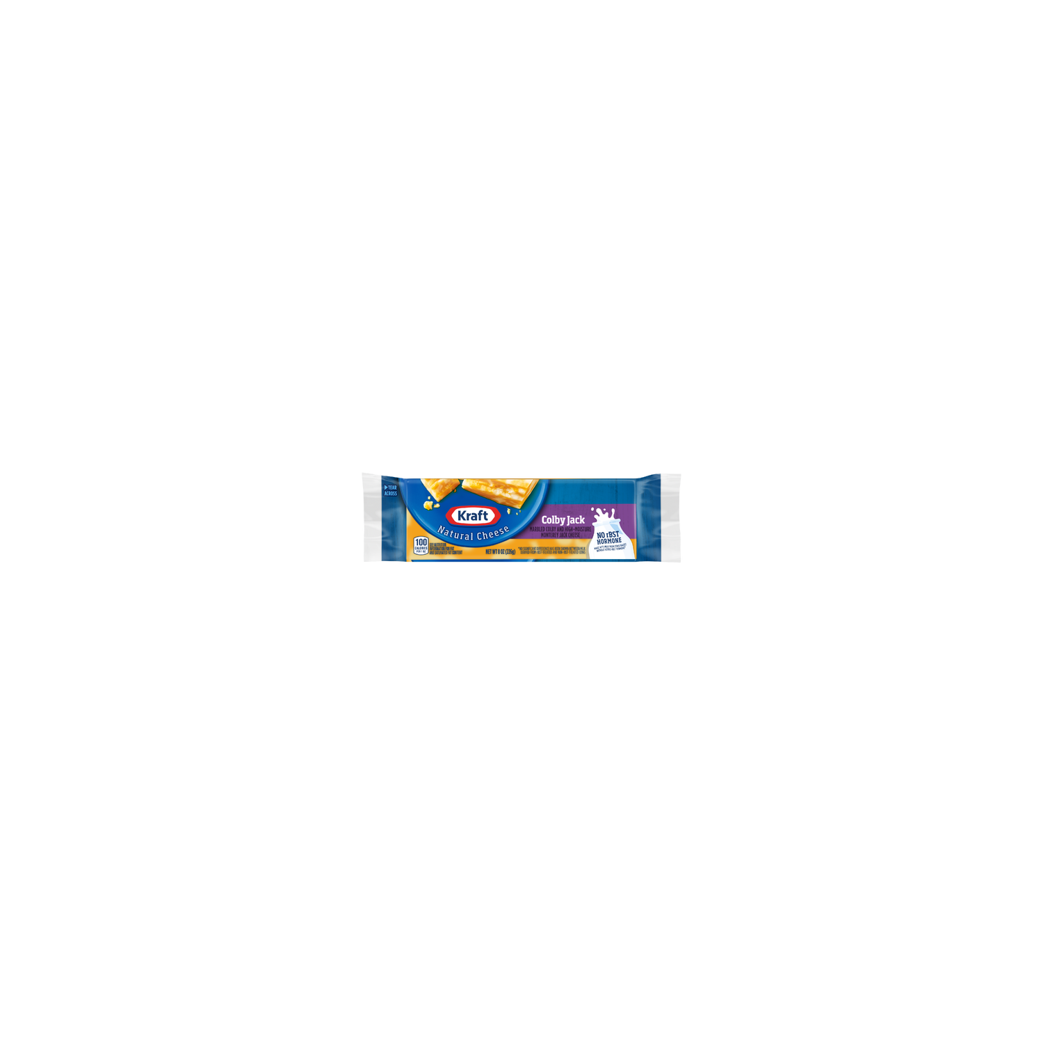 Kraft Colby & Monterey Jack Natural Cheese Block Vacuum Packed - 8 Ounce Image 1 of 2