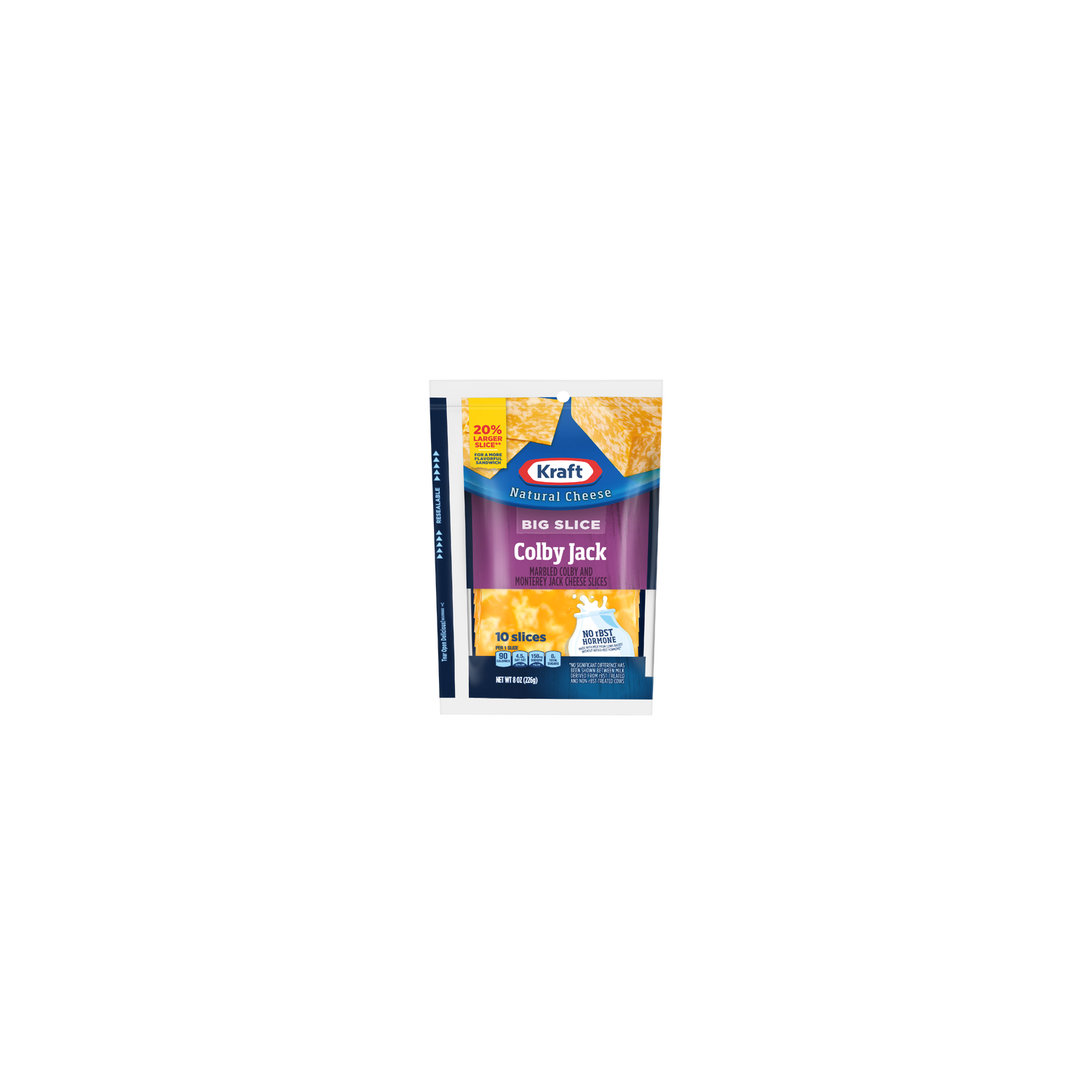 Kraft Colby Jack Natural Cheese Slices - 8 Ounce Image 1 of 2
