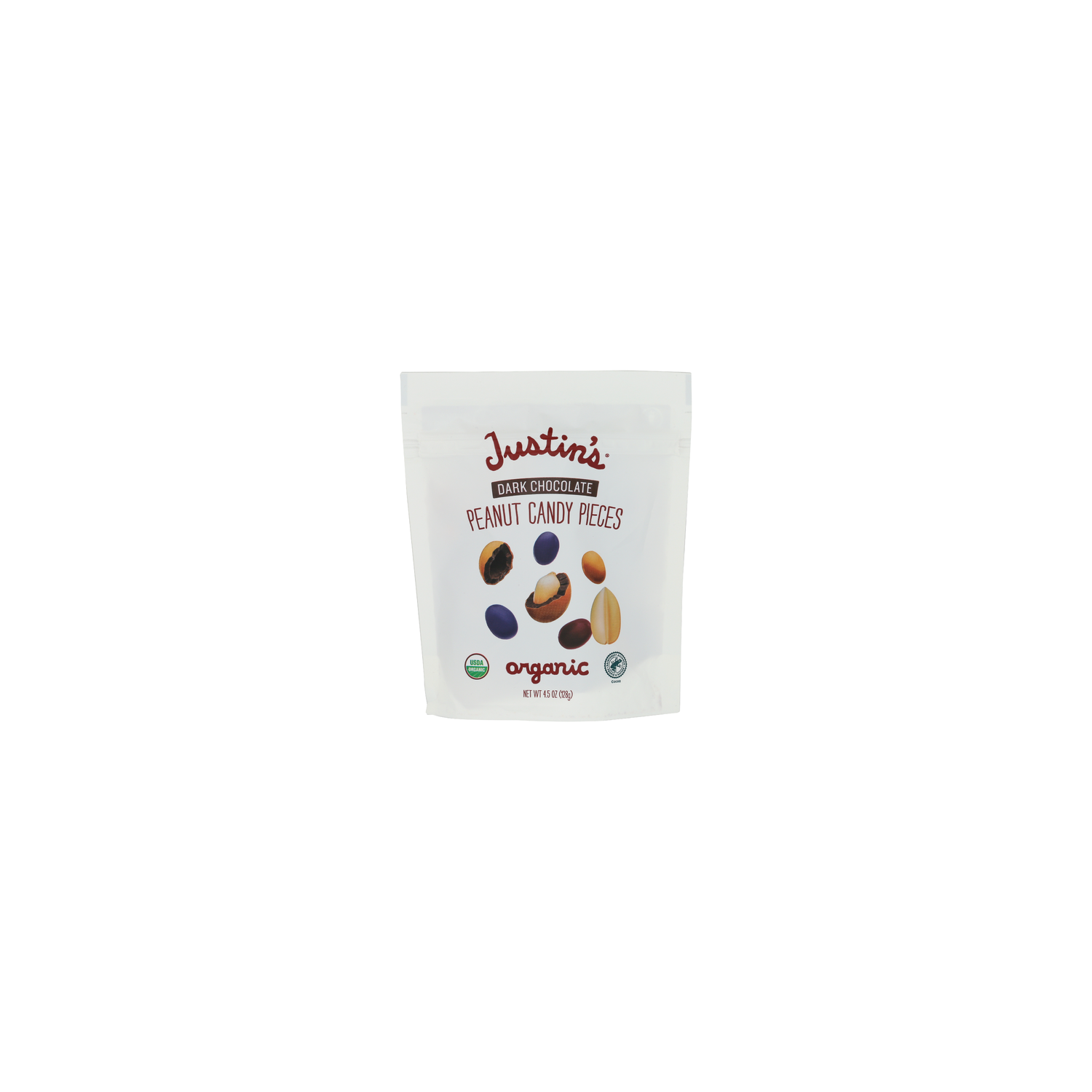 Justin's Organic Dark Chocolate Peanut Candy Pieces - 4.5 Ounce Image 1 of 4