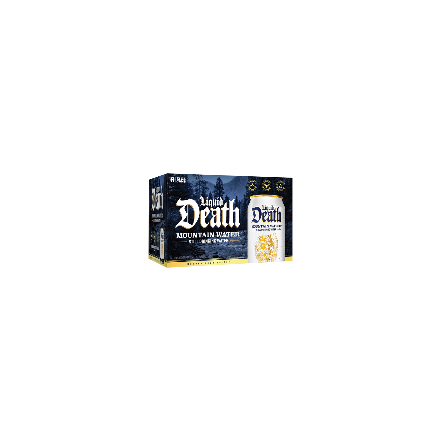 Liquid Death Mountain Still Water 6pk - 12 Fluid Ounce - 6 Count
