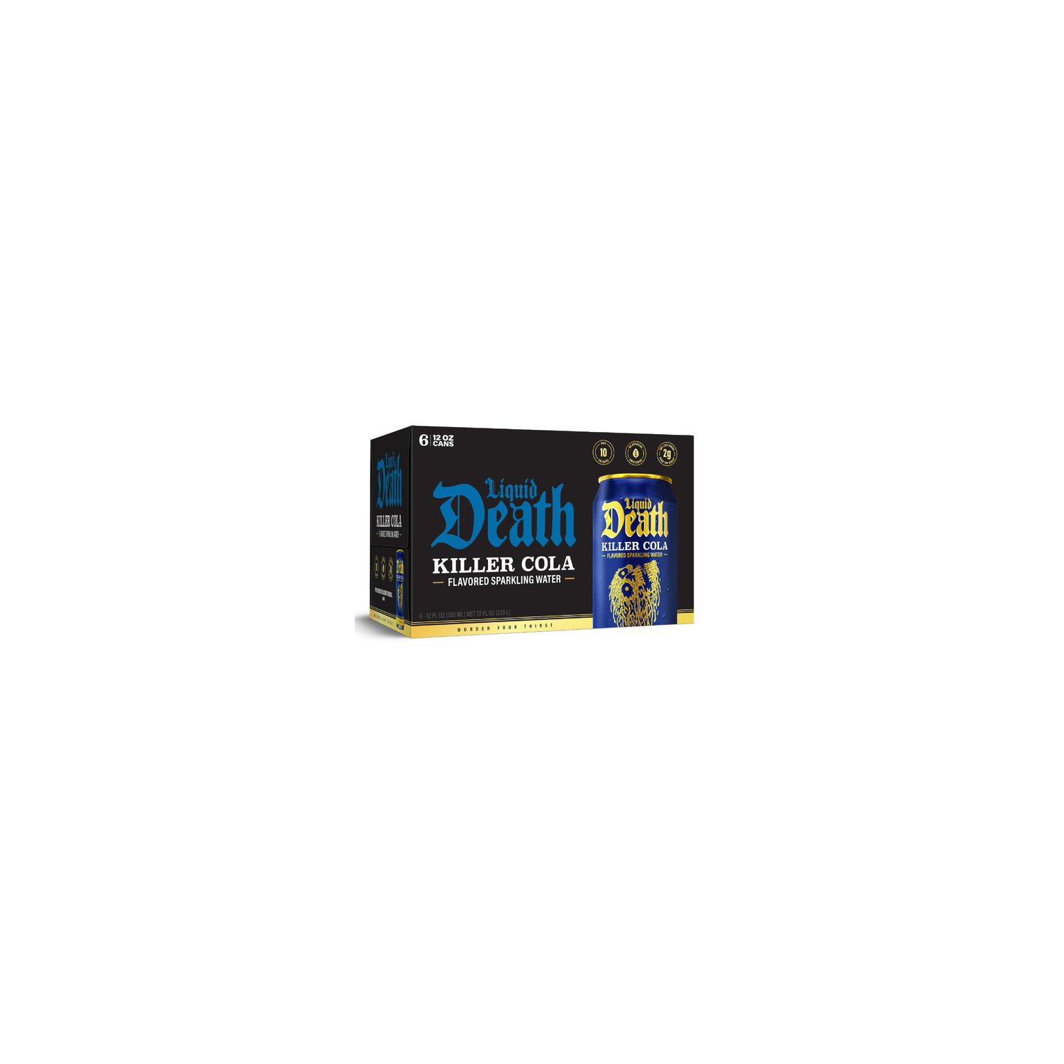 Liquid Death Killer Cola Sparkling Water 6pk - 12 Fluid Ounce - 6 Count