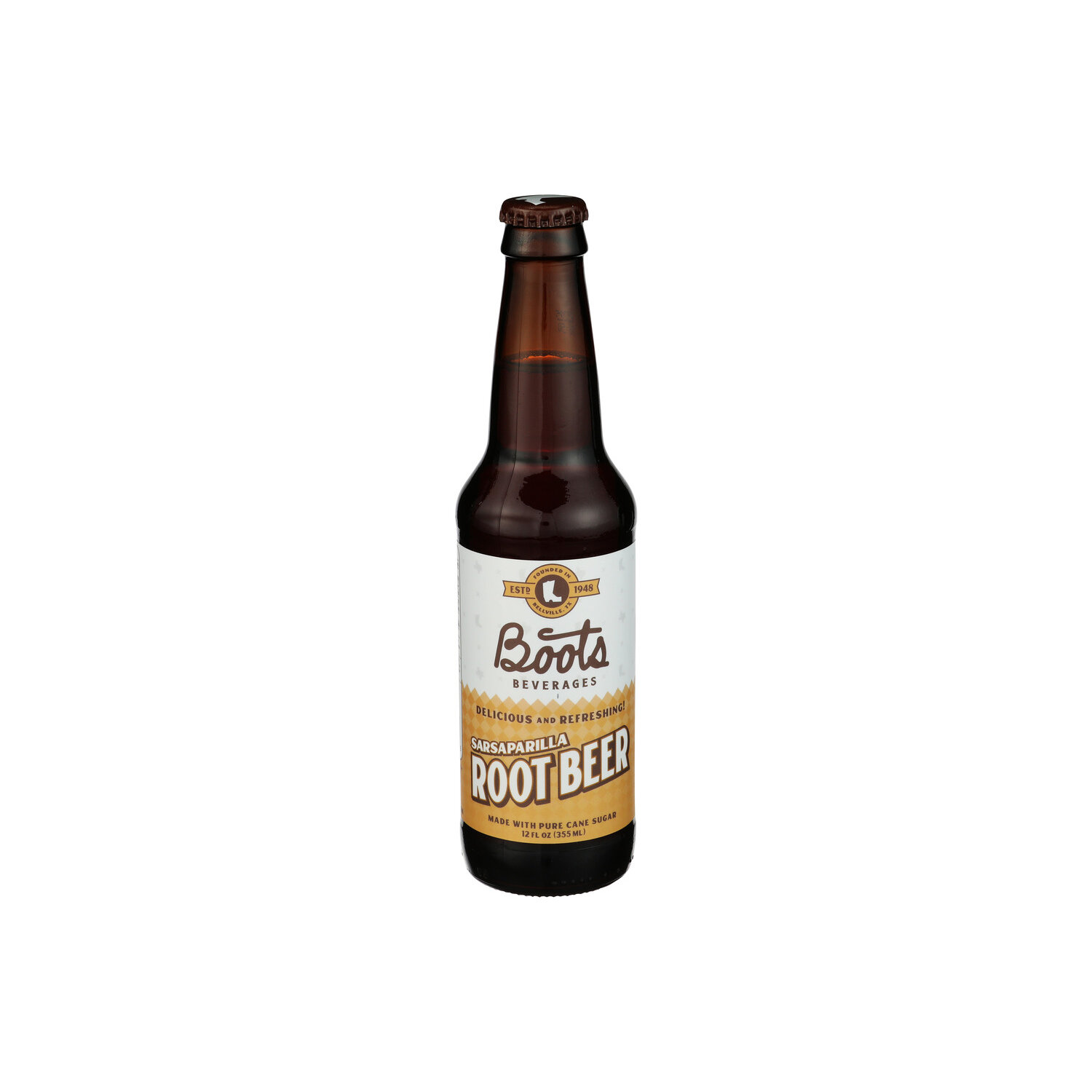 Boots Beverages Sarsaprilla Root Beer Craft Soda - 12 Fluid Ounce Image 1 of 4