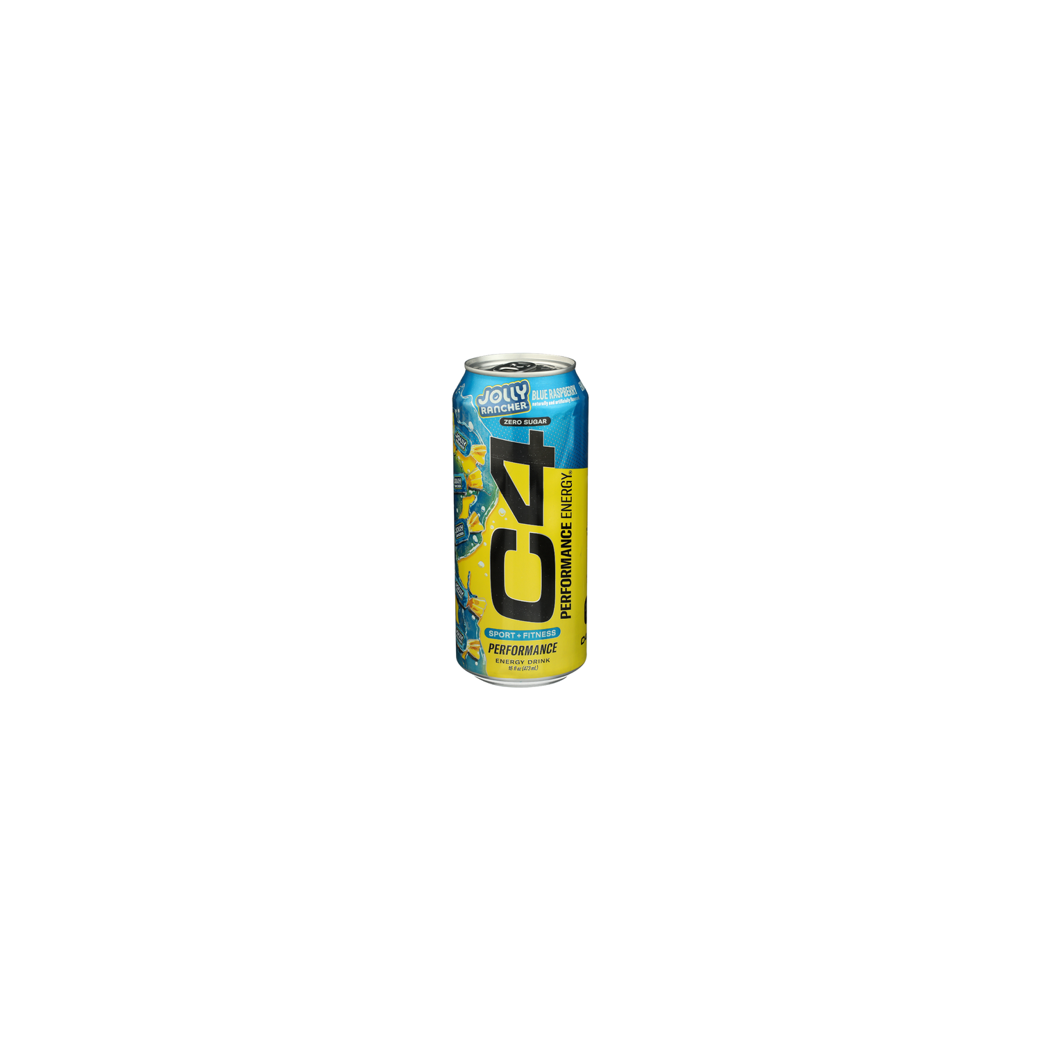 C4 Blue Raspberry Jolly Rancher Carbonated Performance Energy - 16 Fluid Ounce Image 1 of 4