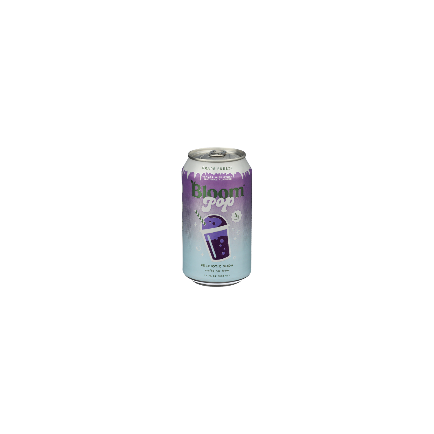 Bloom Nutrition Bloom Pop Grape Freeze - 12 Fluid Ounce Image 1 of 4